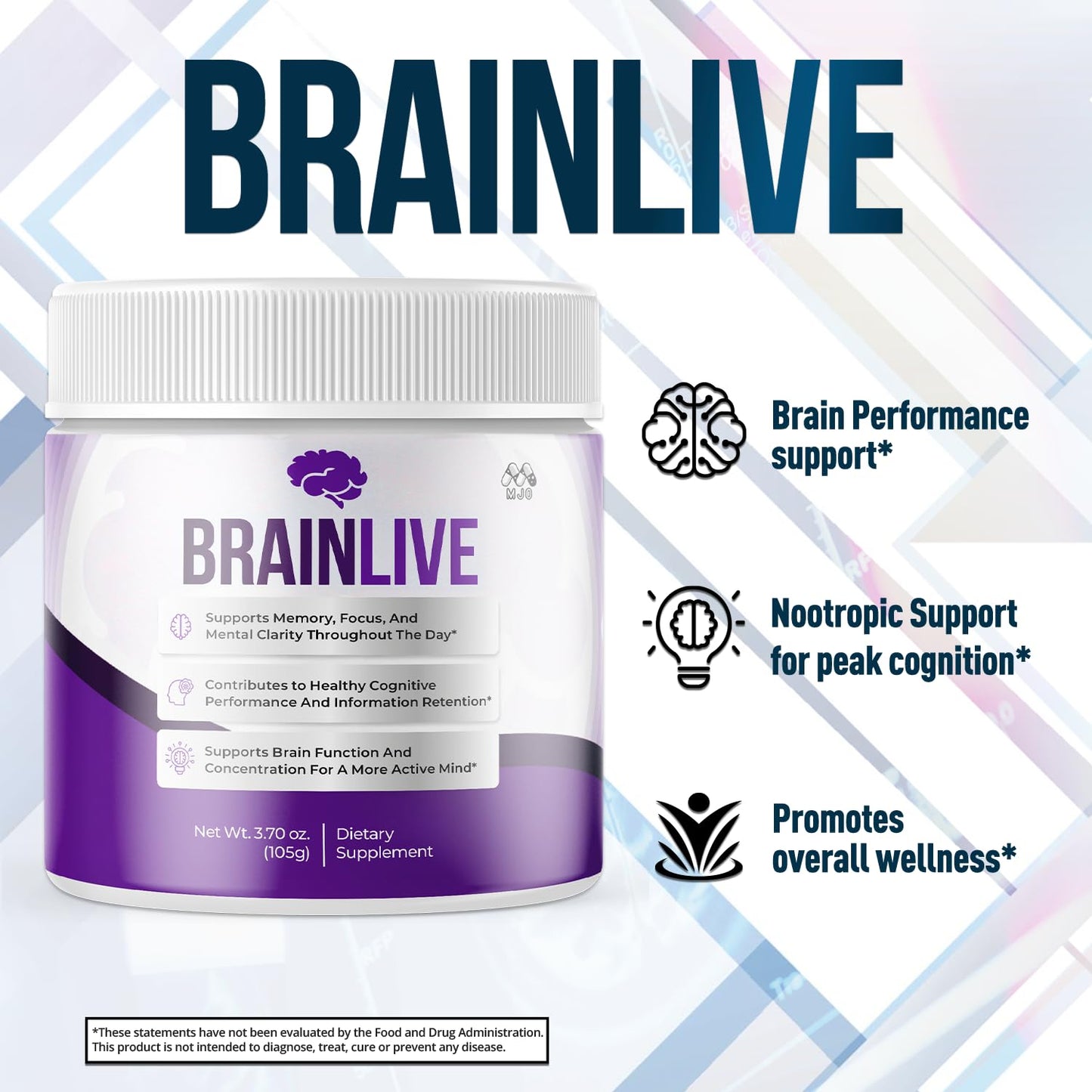 MJO Brainlive Powder 10.5 oz