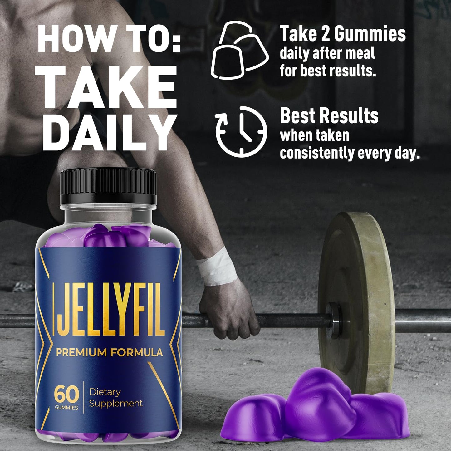 Flex University Jellyfil Gummies Chewable, 60 Gummies