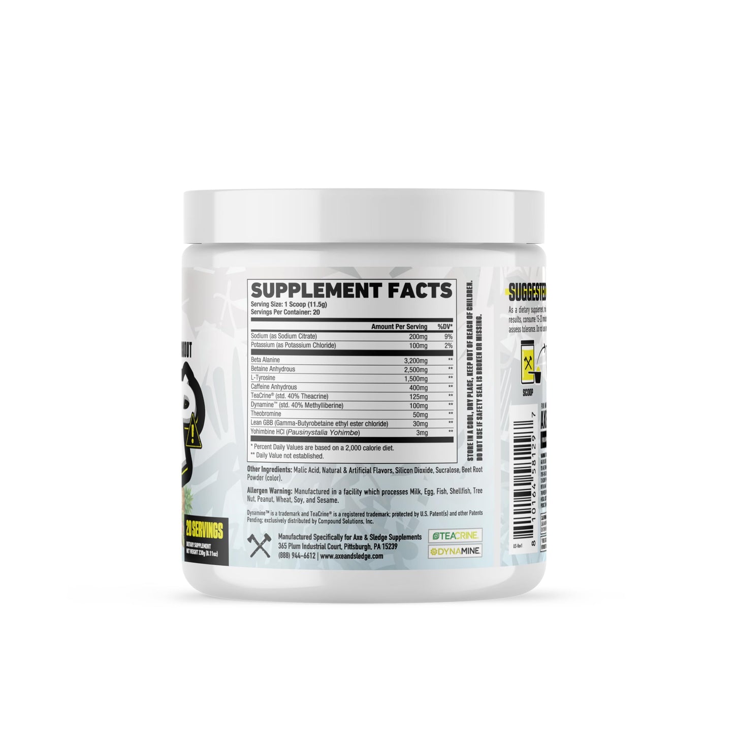 Axe & Sledge DBAP Extreme High Stim Pre-Workout Powder 0.25 Ounce
