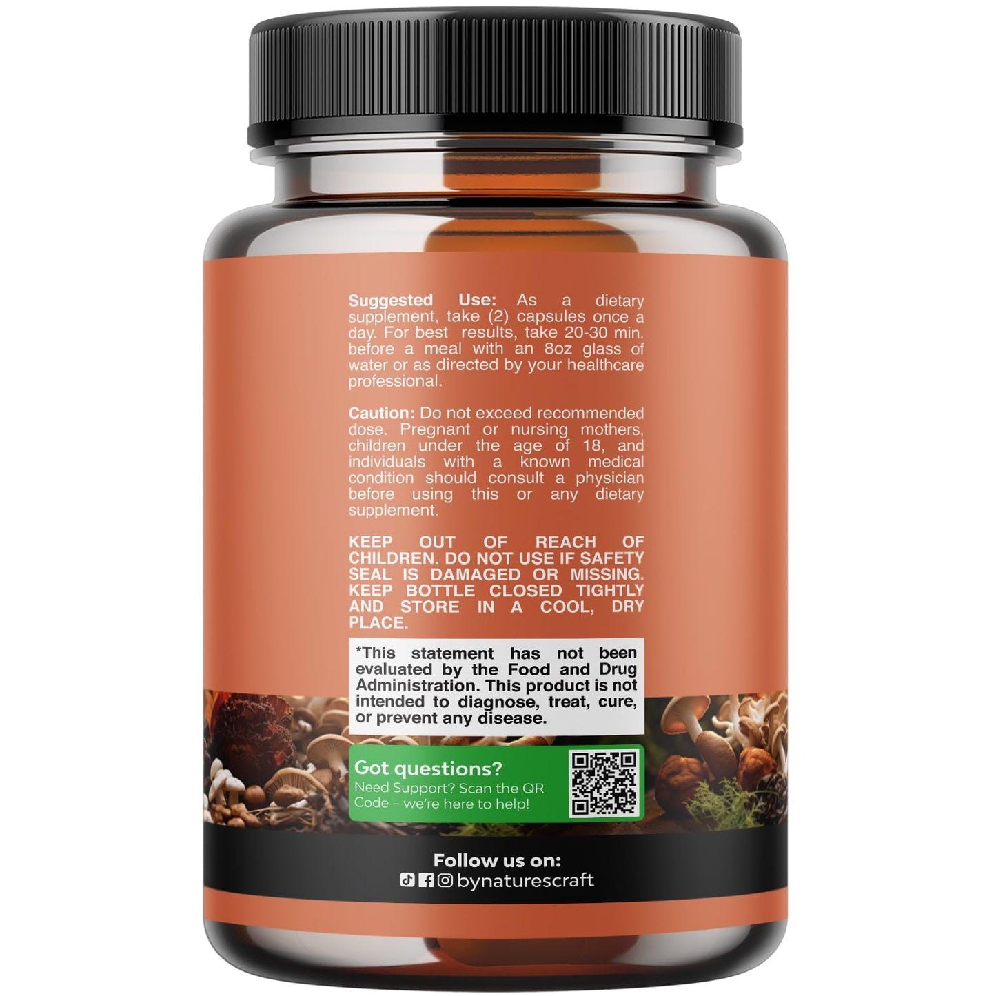 Natures Craft Advanced Mushroom Complex Capsules 120 Count