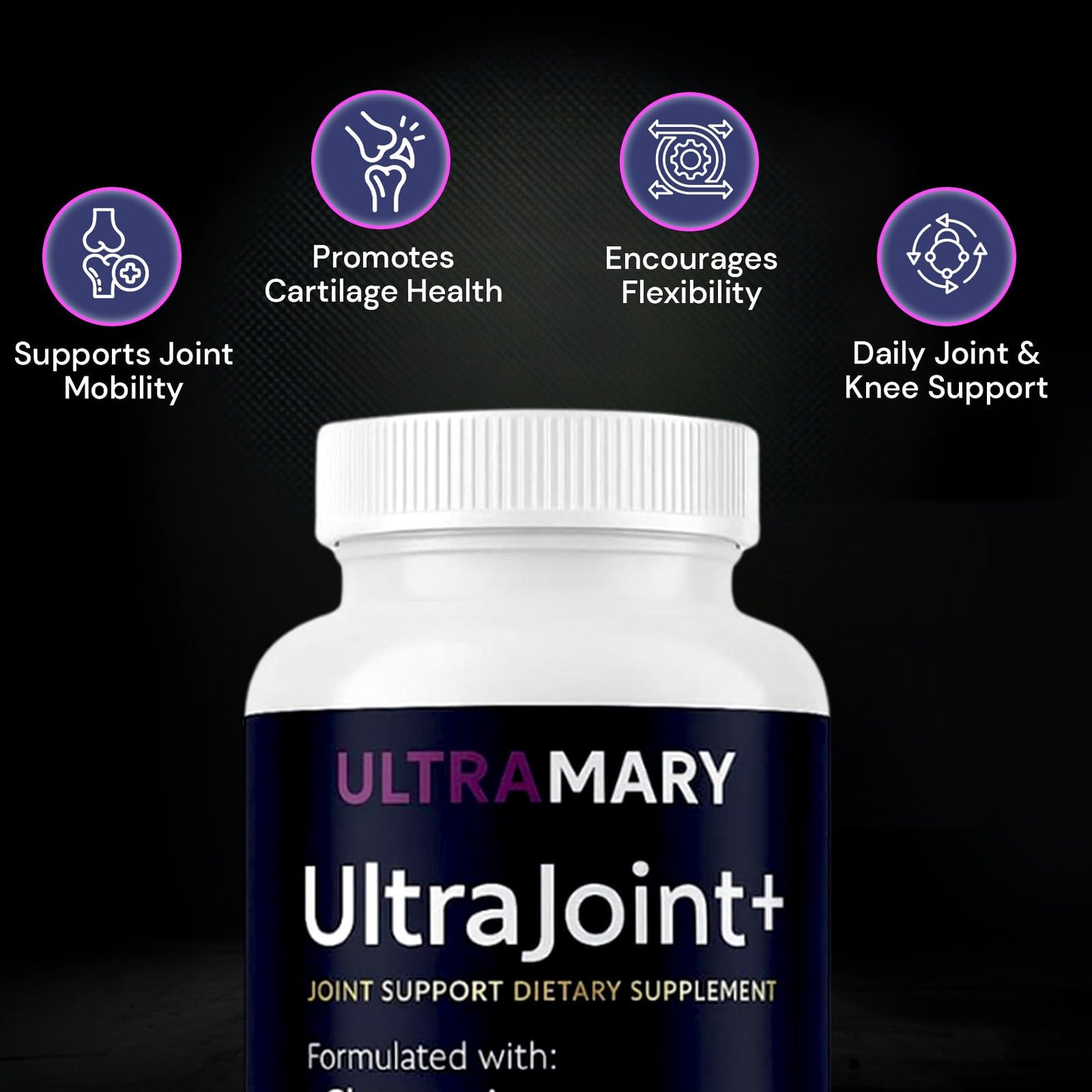 Ultra Mary Glucosamine Chondroitin MSM Turmeric Joint Support Capsules 90 Capsules