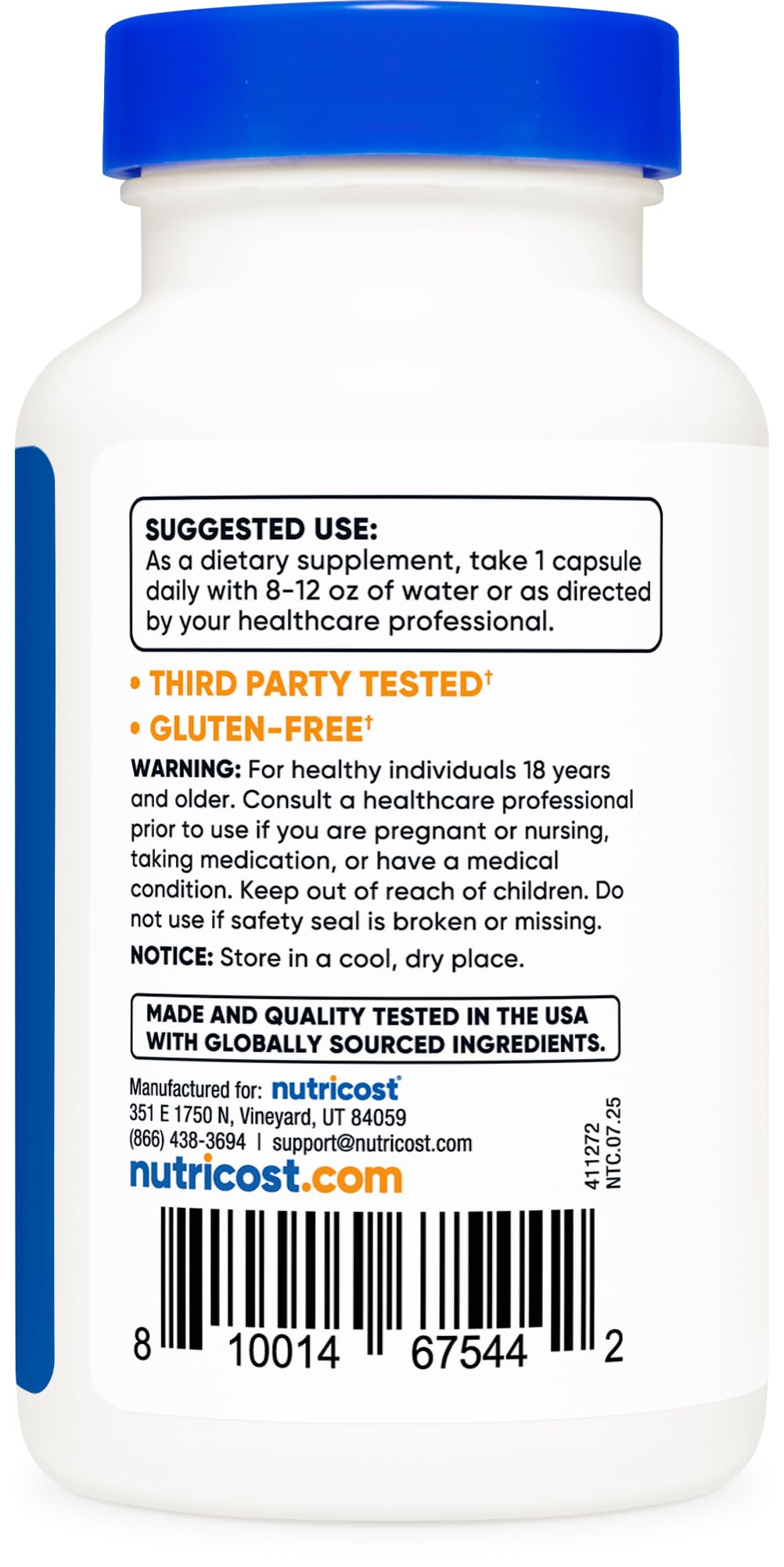Nutricost Vitamin B2 (Riboflavin) 400mg Capsule, 120 Count, Gluten Free, Non-GMO