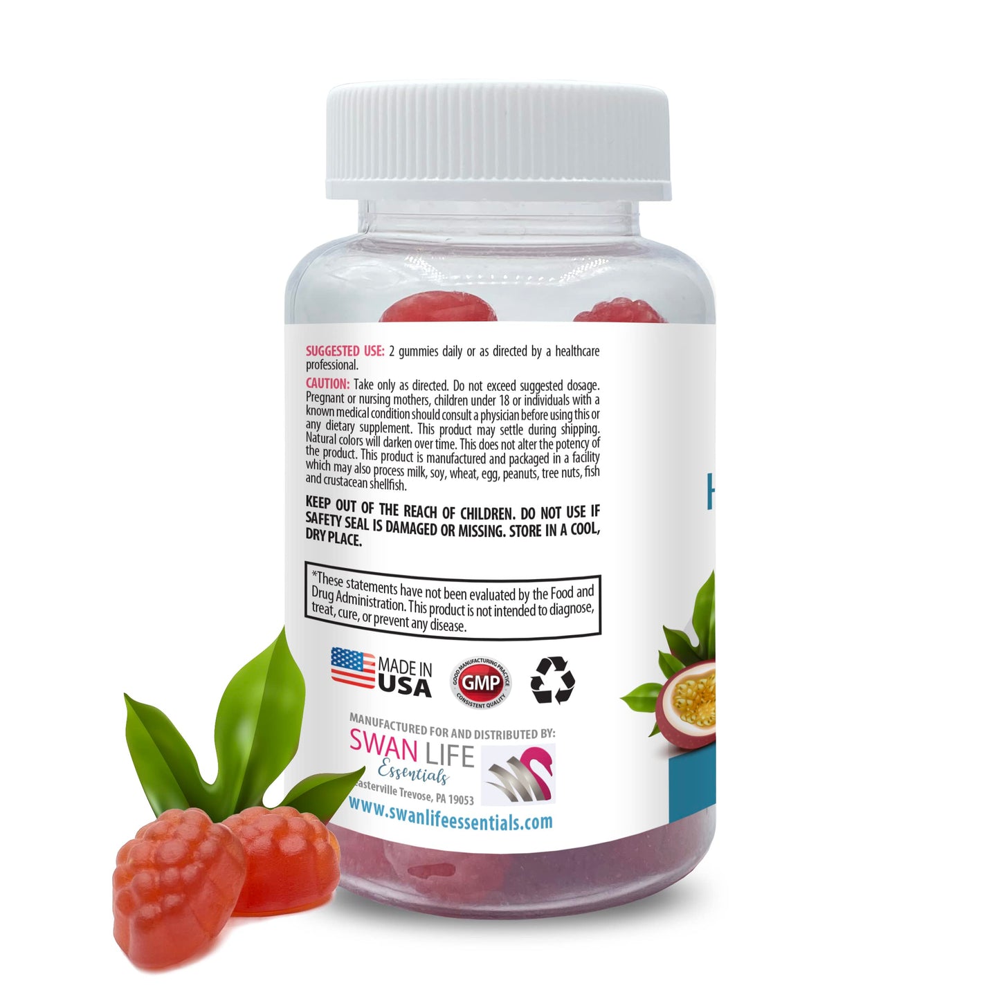 SWAN LIFE ESSENTIALS Biotin Vitamins for Hair, Skin & Nails Gummies 120 Gummies