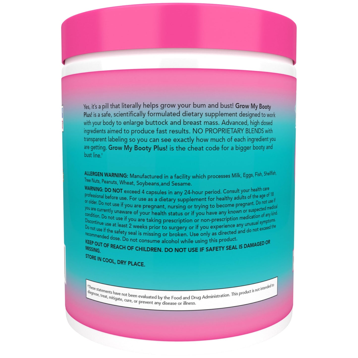 SPAZMATIC Grow My Booty Plus Butt Enhancement Capsule 120 Count