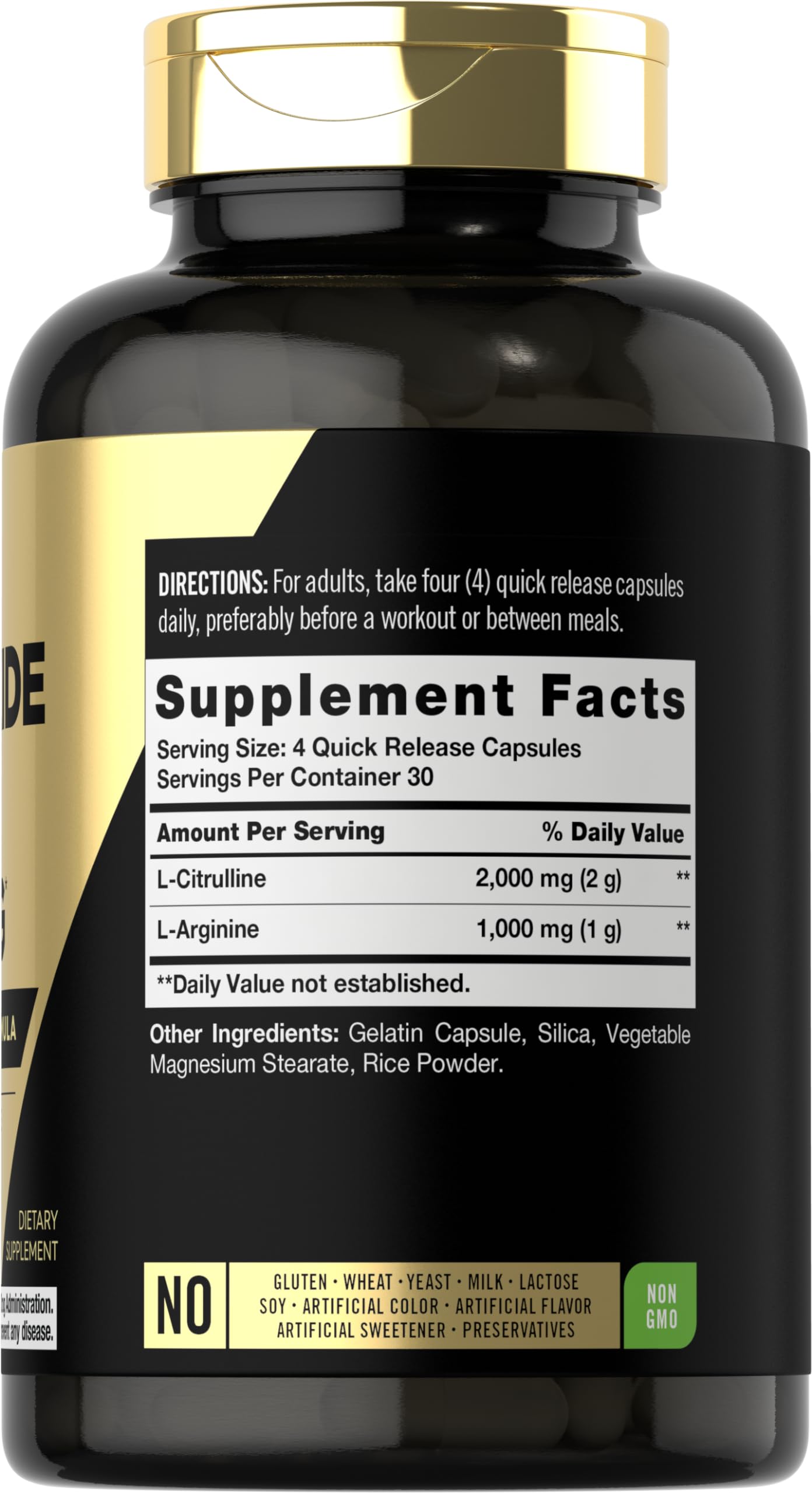Carlyle Nitric Oxide Supplement 3000mg 120 Capsules
