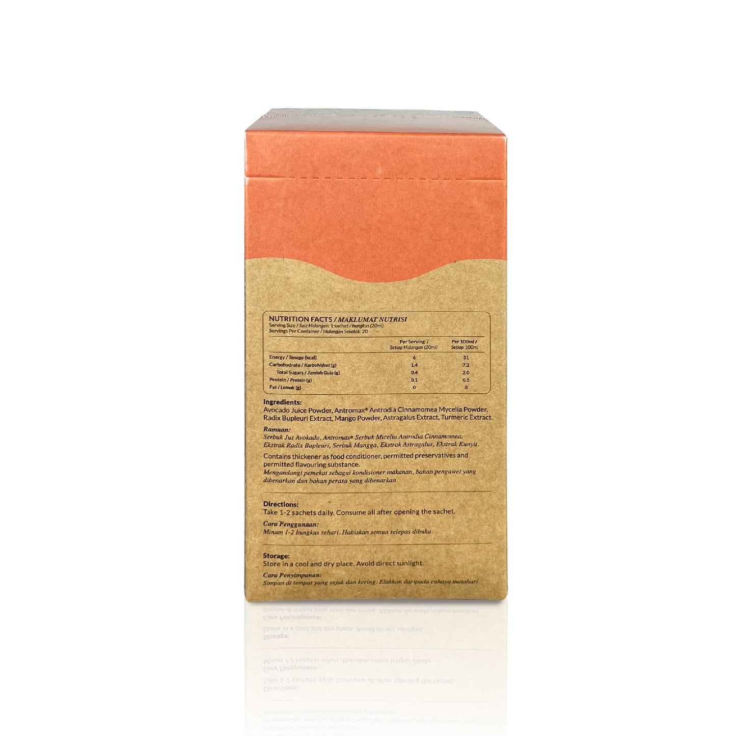 WELLOUS Tigrox Livetal Antrodia Cinnamomea Botanical Beverage Powder, 1 oz