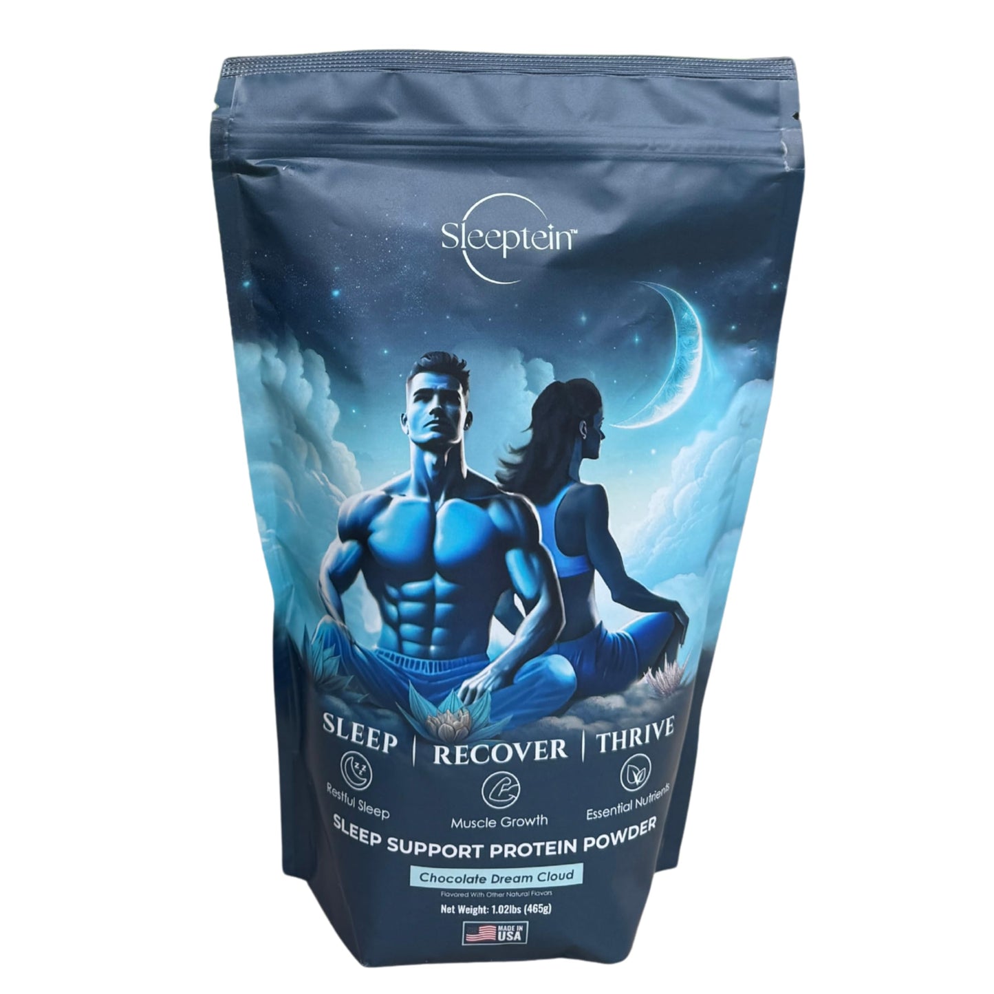 Sleeptein Sleep Support Protein Powder Nighttime Recovery, Powder, 16.32 oz