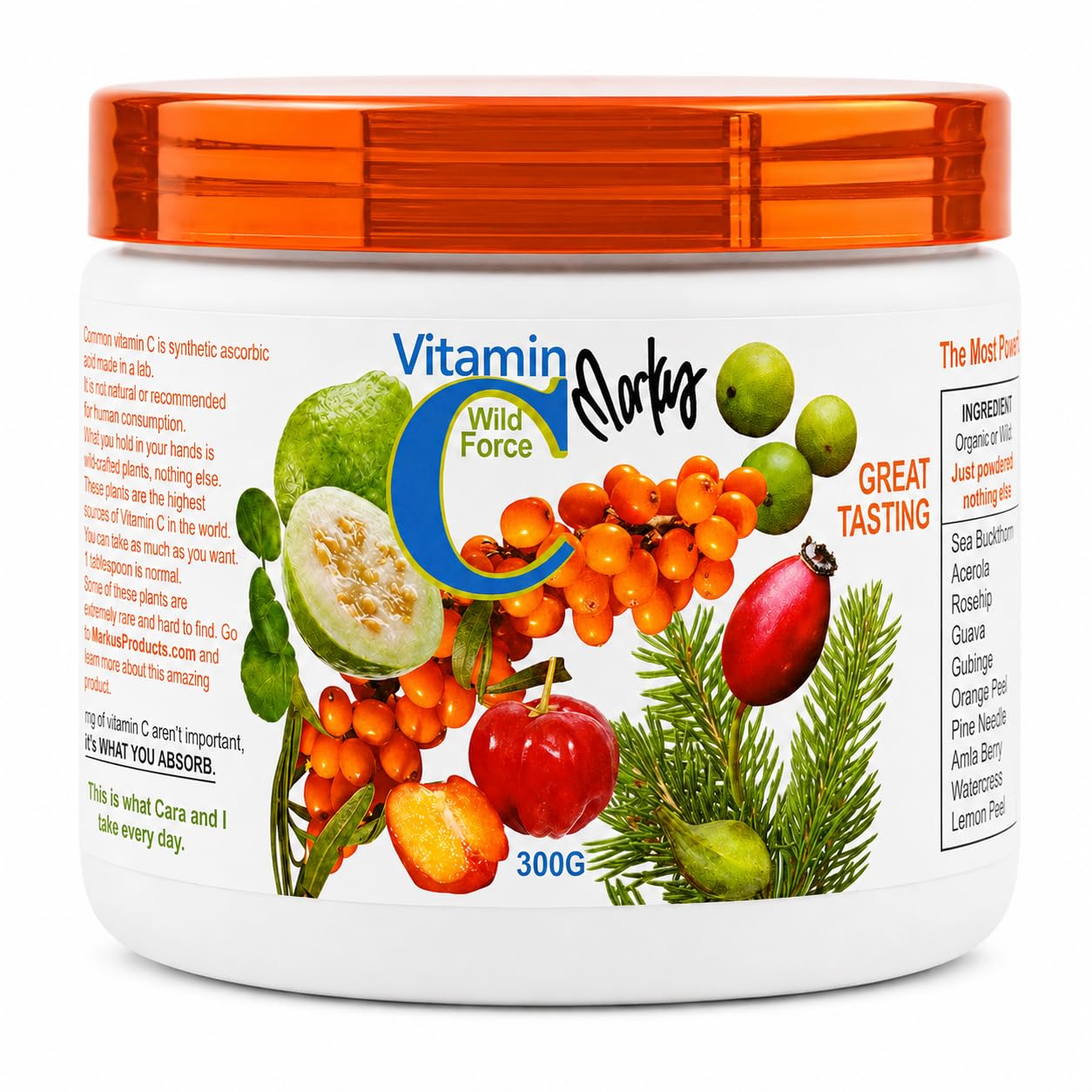 Wild Force Markus Vitamin C Powder, 10.58 oz
