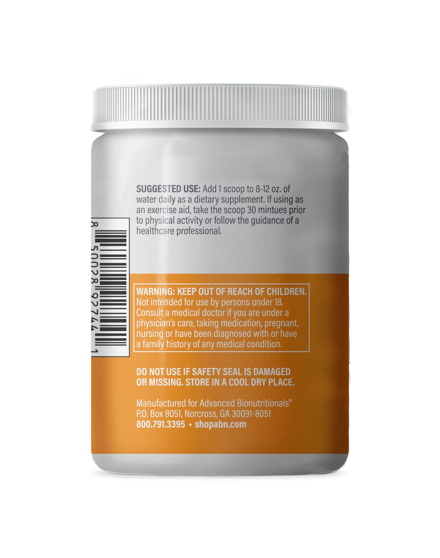 Advanced Bionutritionals Advanced Amino Powder, 6.92 oz, Citrus Zest