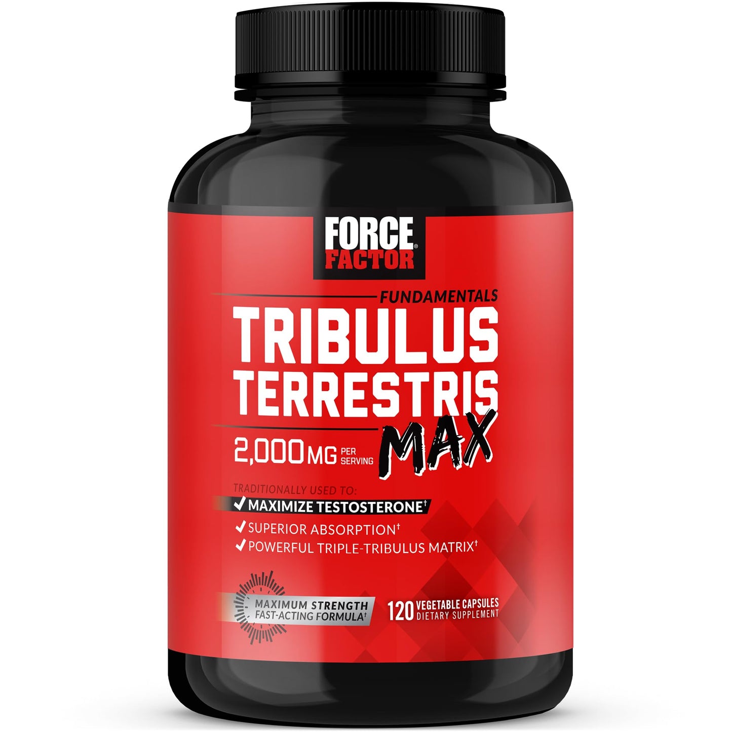 Force Factor Tribulus Terrestris Max for Men 120 Capsules