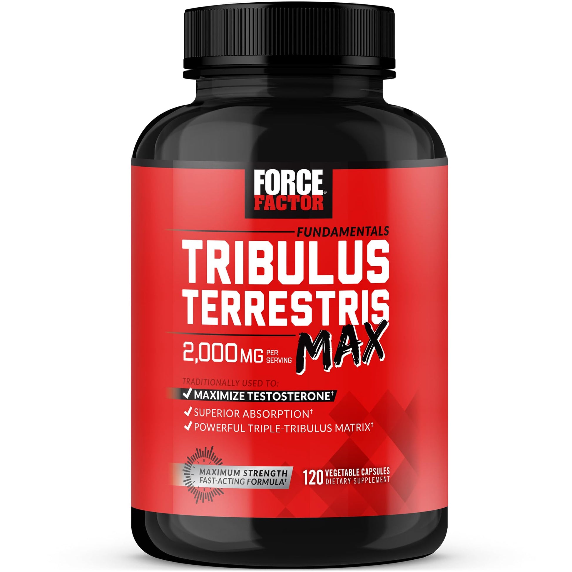 Force Factor Tribulus Terrestris Max for Men 120 Capsules