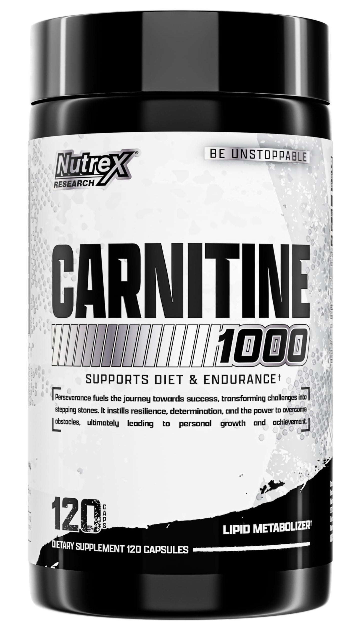 Nutrex Research Lipo-6 L Carnitine 1000mg L-Carnitine Tartrate Capsules, 120 Capsules