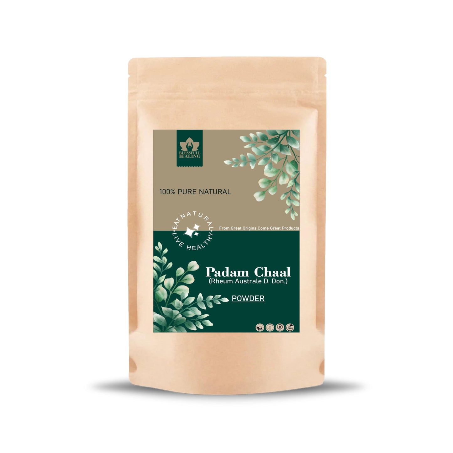 Blessfull Healing Padam Chaal (Rheum Australe D. Don.) Powder, 200 Gram