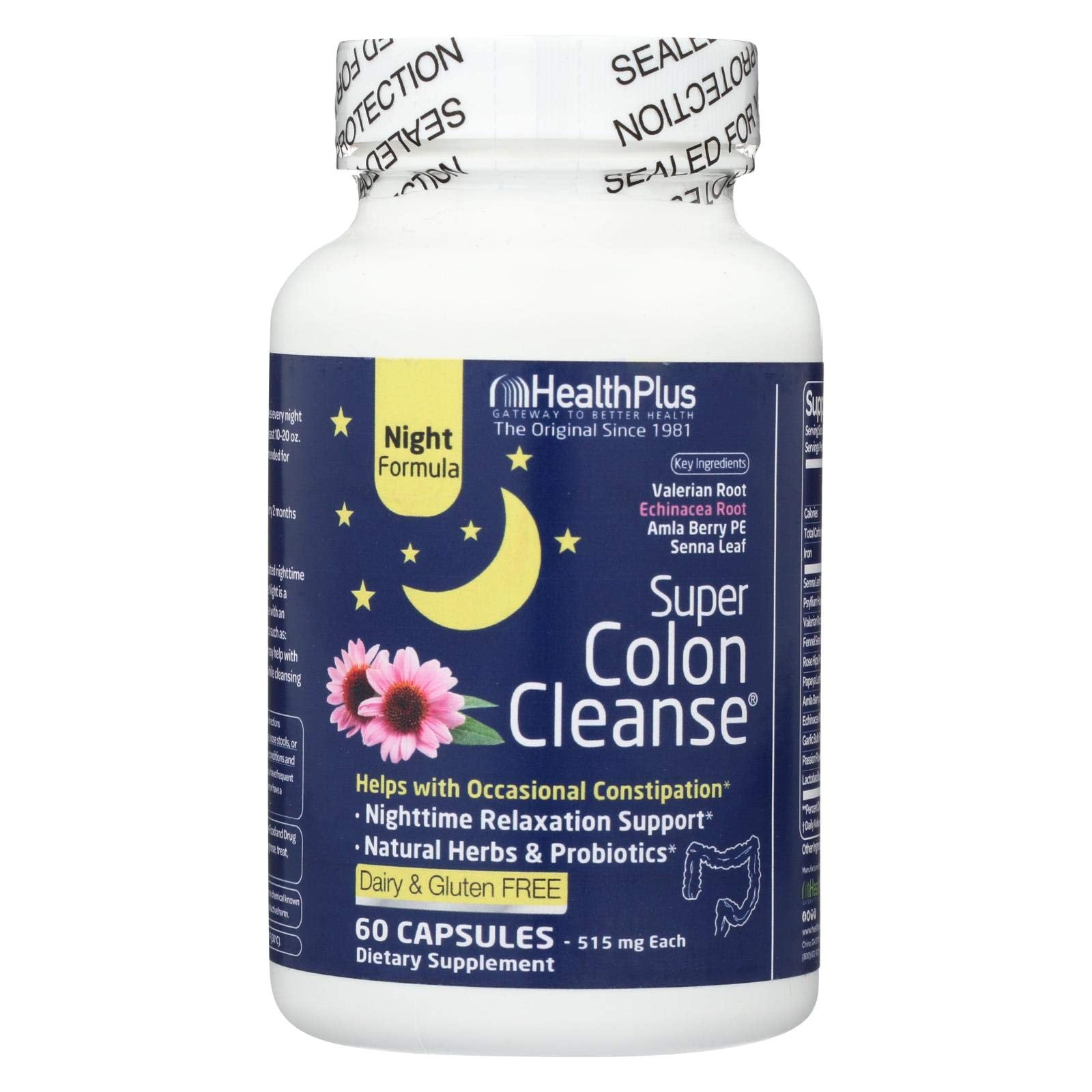 Health Plus Super Colon CLN Nit Capsule, 60 Count