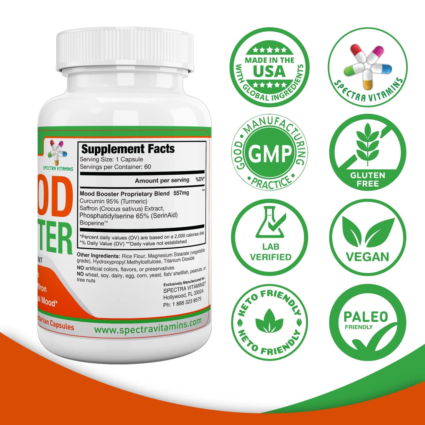 Spectra Vitamins Mood Booster 60 Capsules