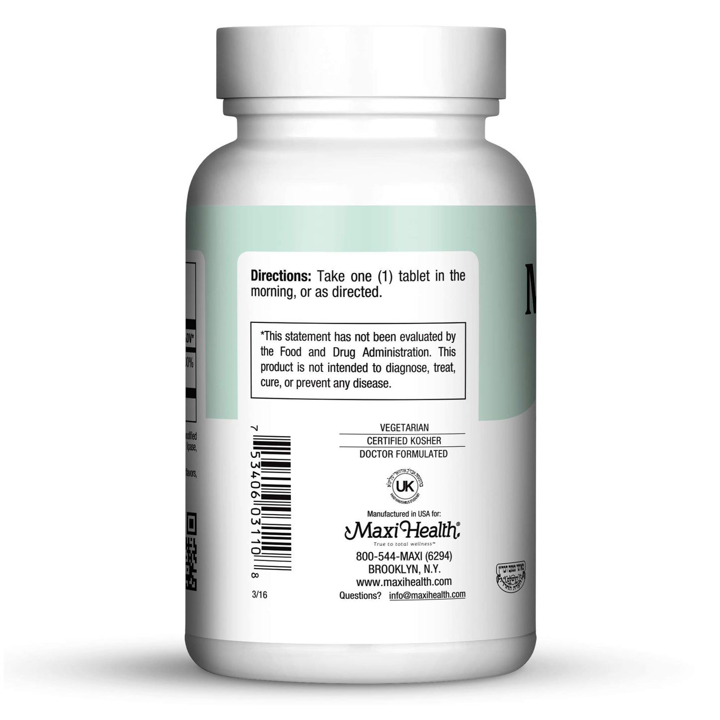 Maxi Health Vitamin B6 100 mg Capsule, 200 Count