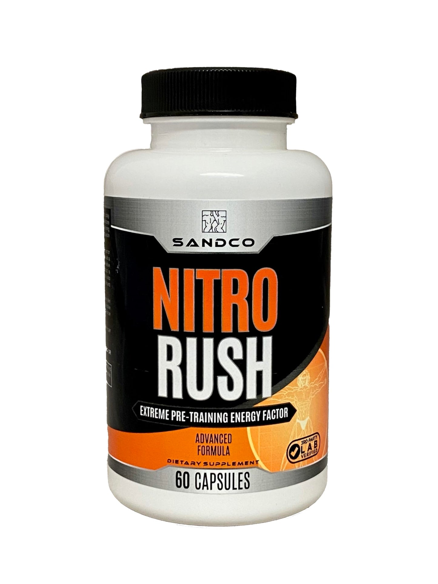 Sandco Nitro Rush Nootropic Brain Supplement Capsule, 60 Count