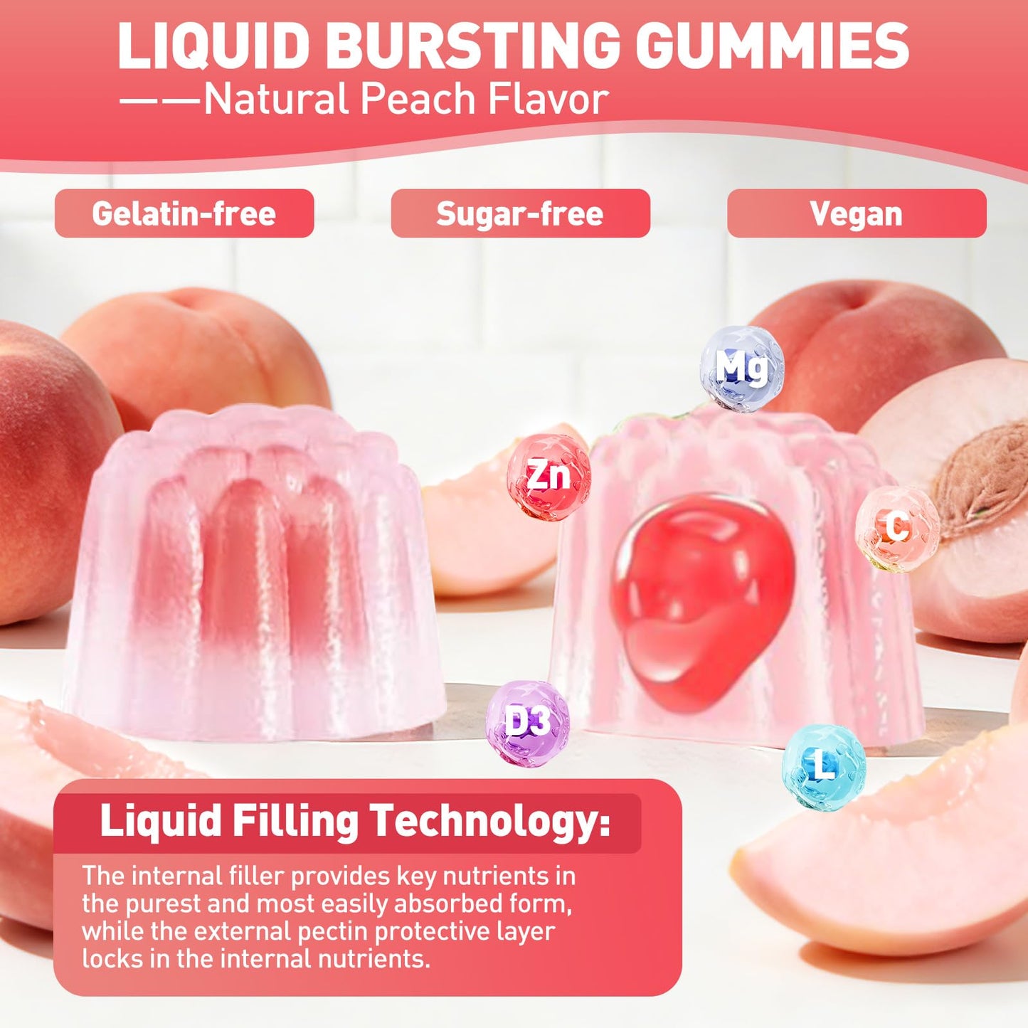 DR. MUSCLE'S Magnesium Glycinate Gummies, 60 Count