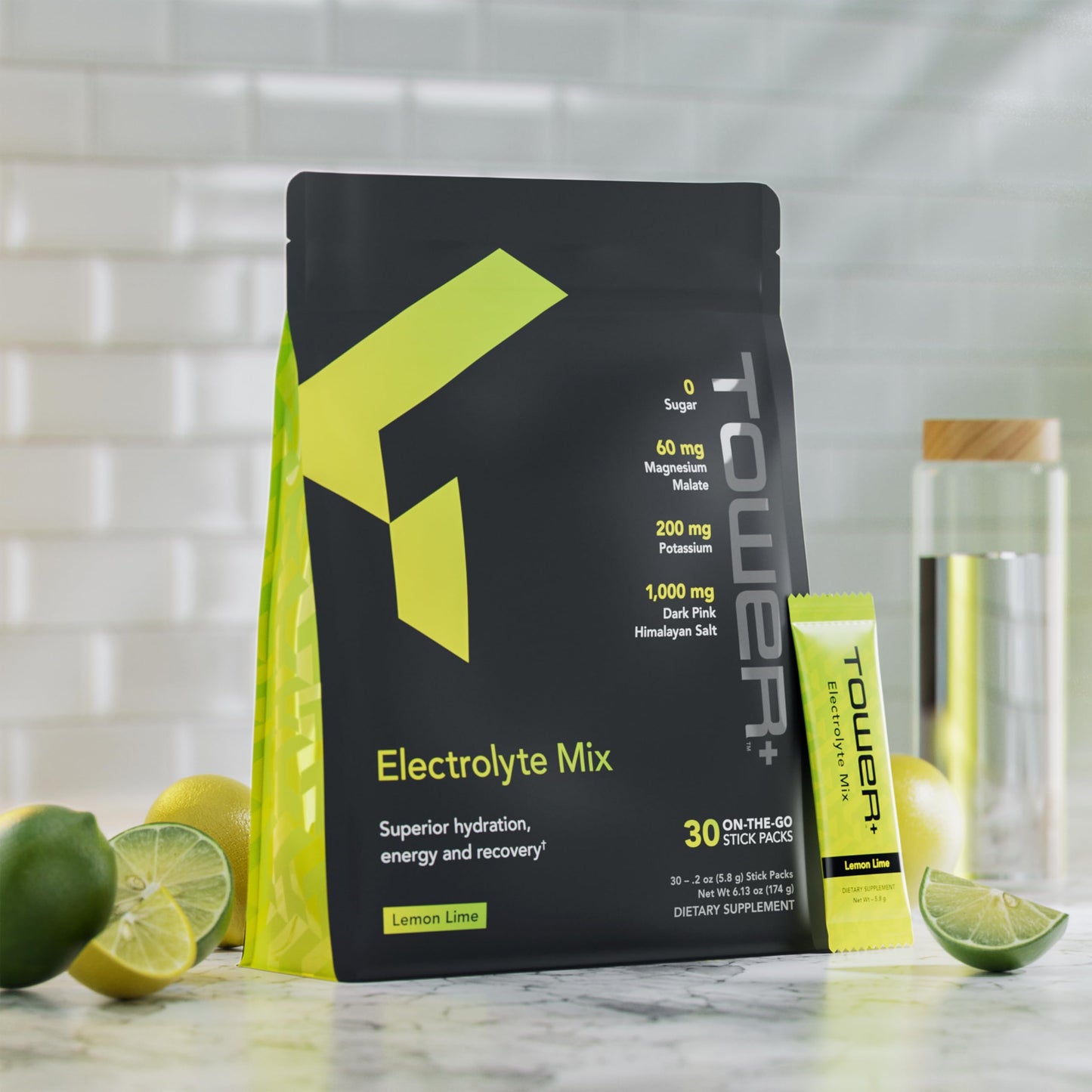 Tower+ Electrolyte Mix – Sugar-Free Powder 6.13 oz