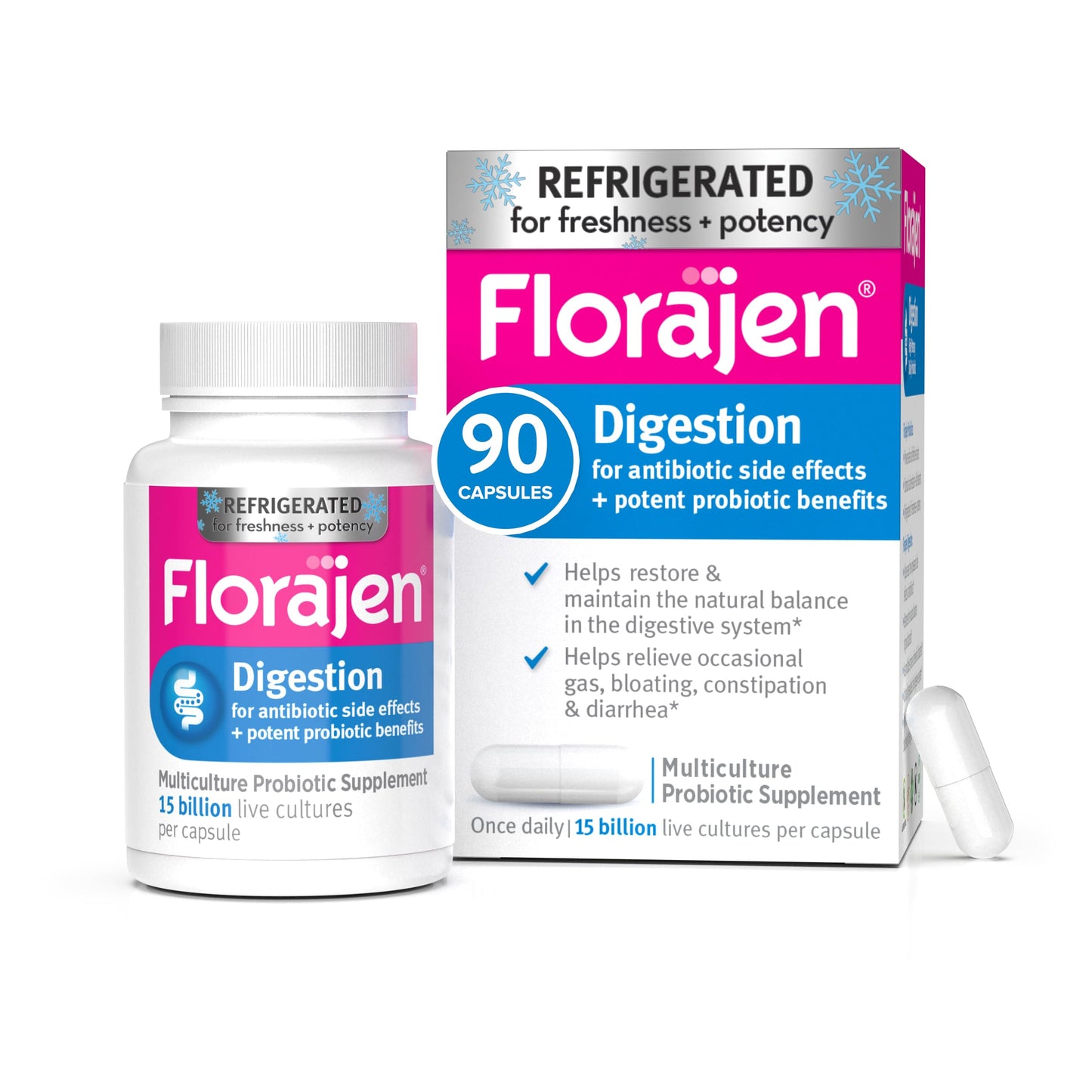 Florajen Digestion Probiotic Capsule 90 Capsules