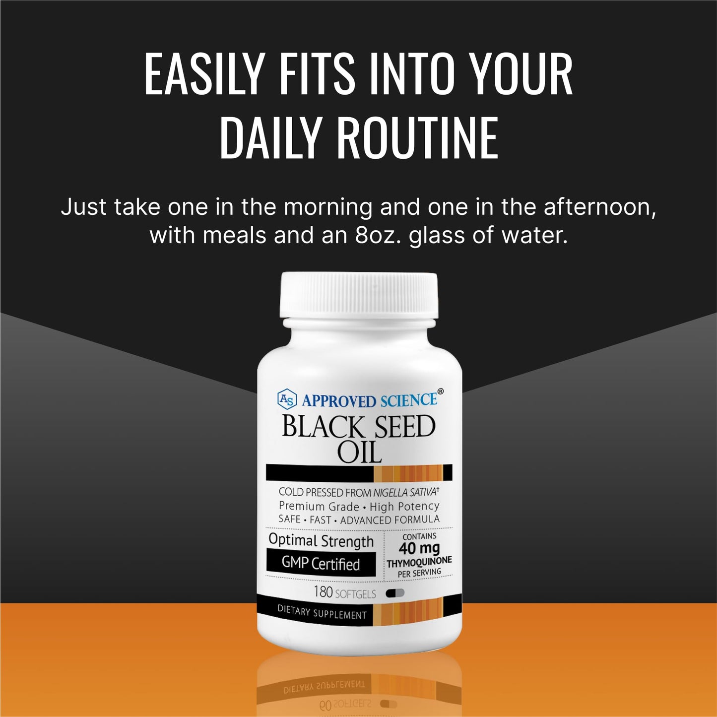 Approved Science Black Seed Oil Softgels, 180 Count