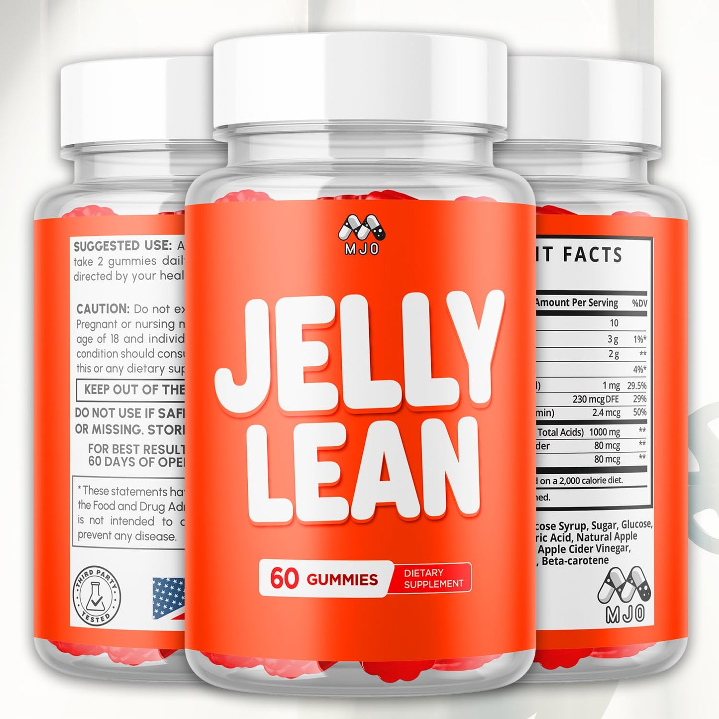 MJO Jelly Lean Gummies, 180 Gummies