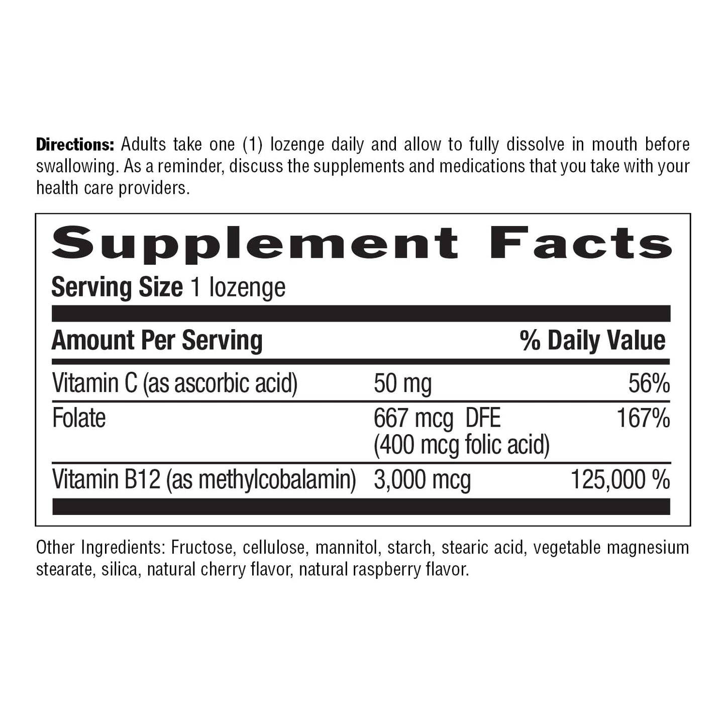 Country Life Methyl B-12 3000 mcg Lozenges, 50 Count