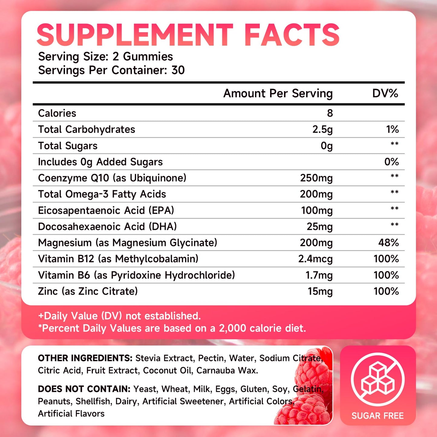 MEENCCD CoQ10 Gummies 250mg, 60 Count