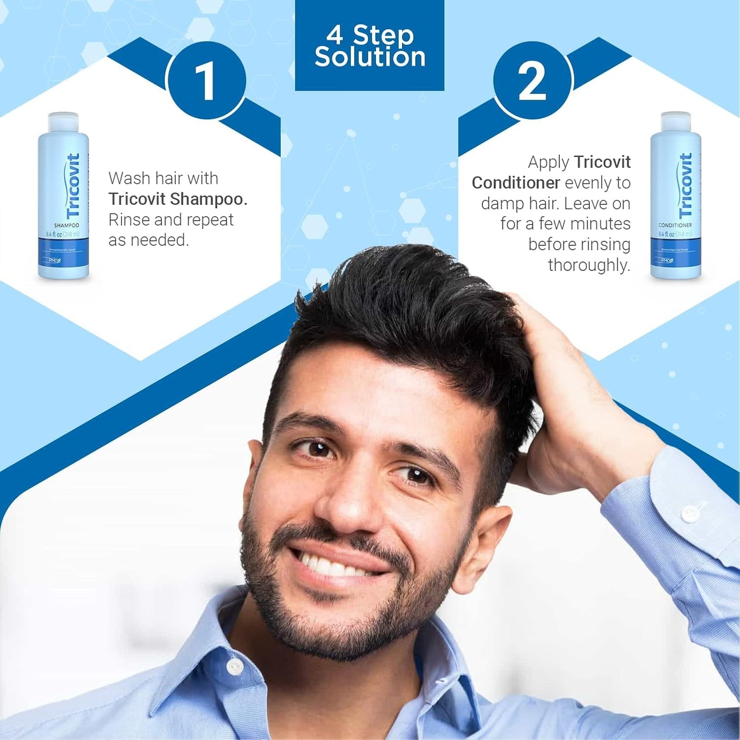 Tricovit Hair Growth Supplement - Nail & Hair Health Vitamins with Amino Acids, Minerals & Antioxidants, 60 Tablets