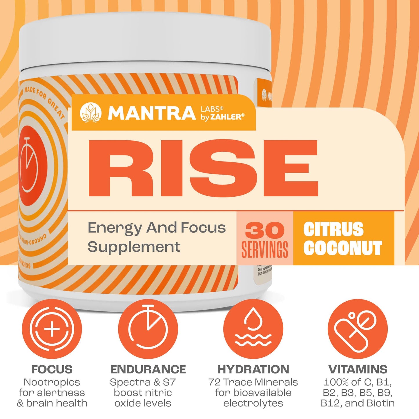 Zahler Mantra Rise Powder 4.1 Ounce