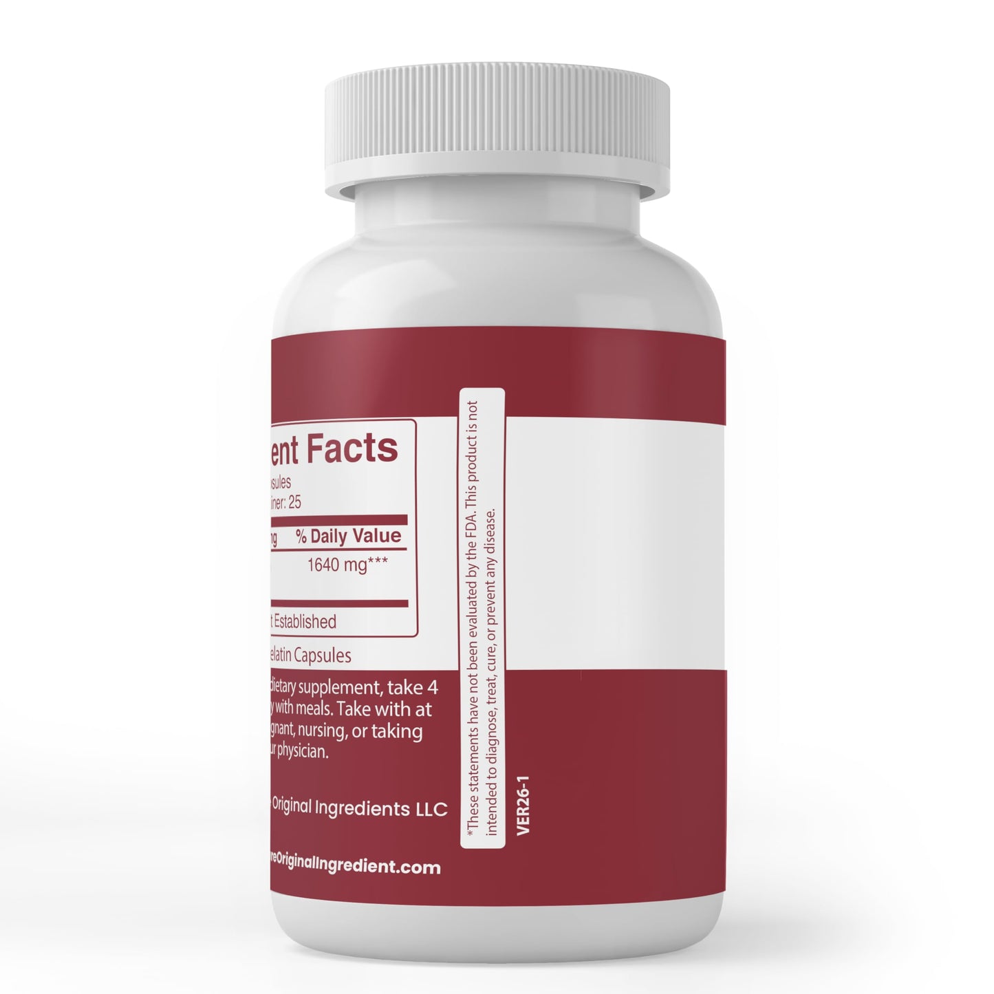 Pure Original Ingredients Reishi Mushroom Capsules, 100 Capsules