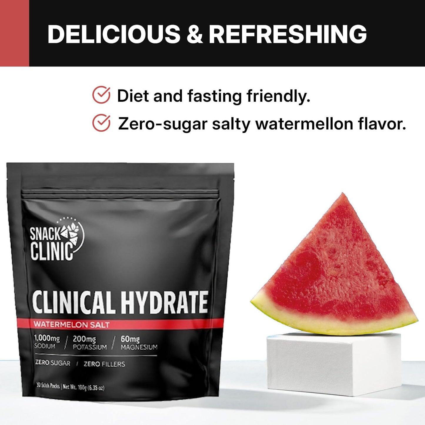 Snack Clinic Clinical Hydrate Electrolyte Powder Mix 30 Packs