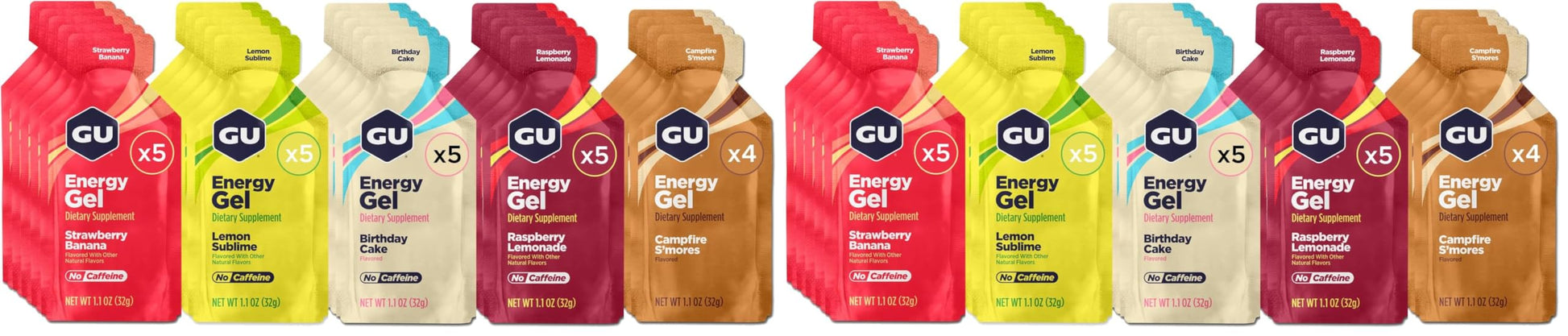 GU Energy Original Energy Gels Sticks, 48 Count
