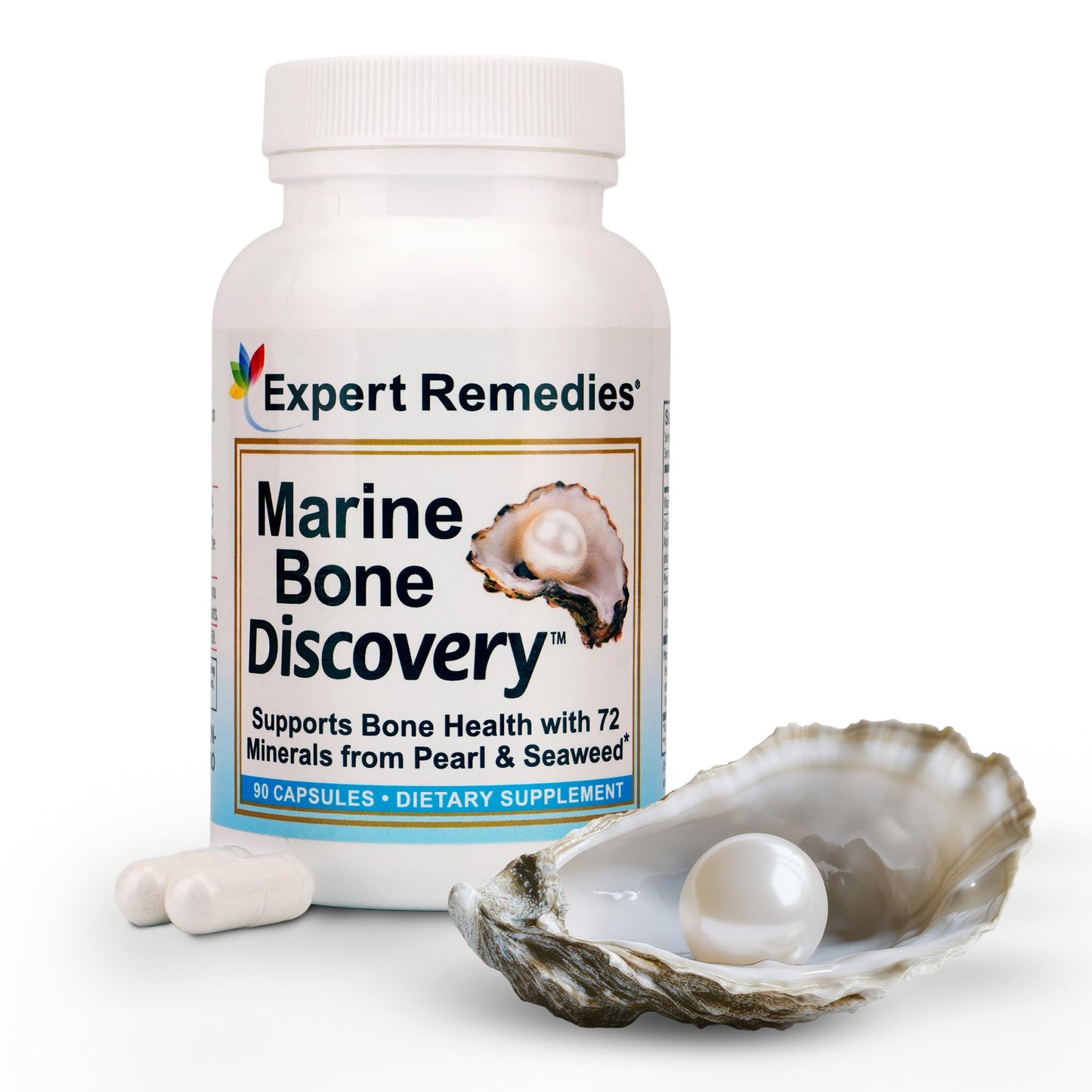 Expert Remedies Marine Calcium Bone Density Supplement Capsule 90 Count