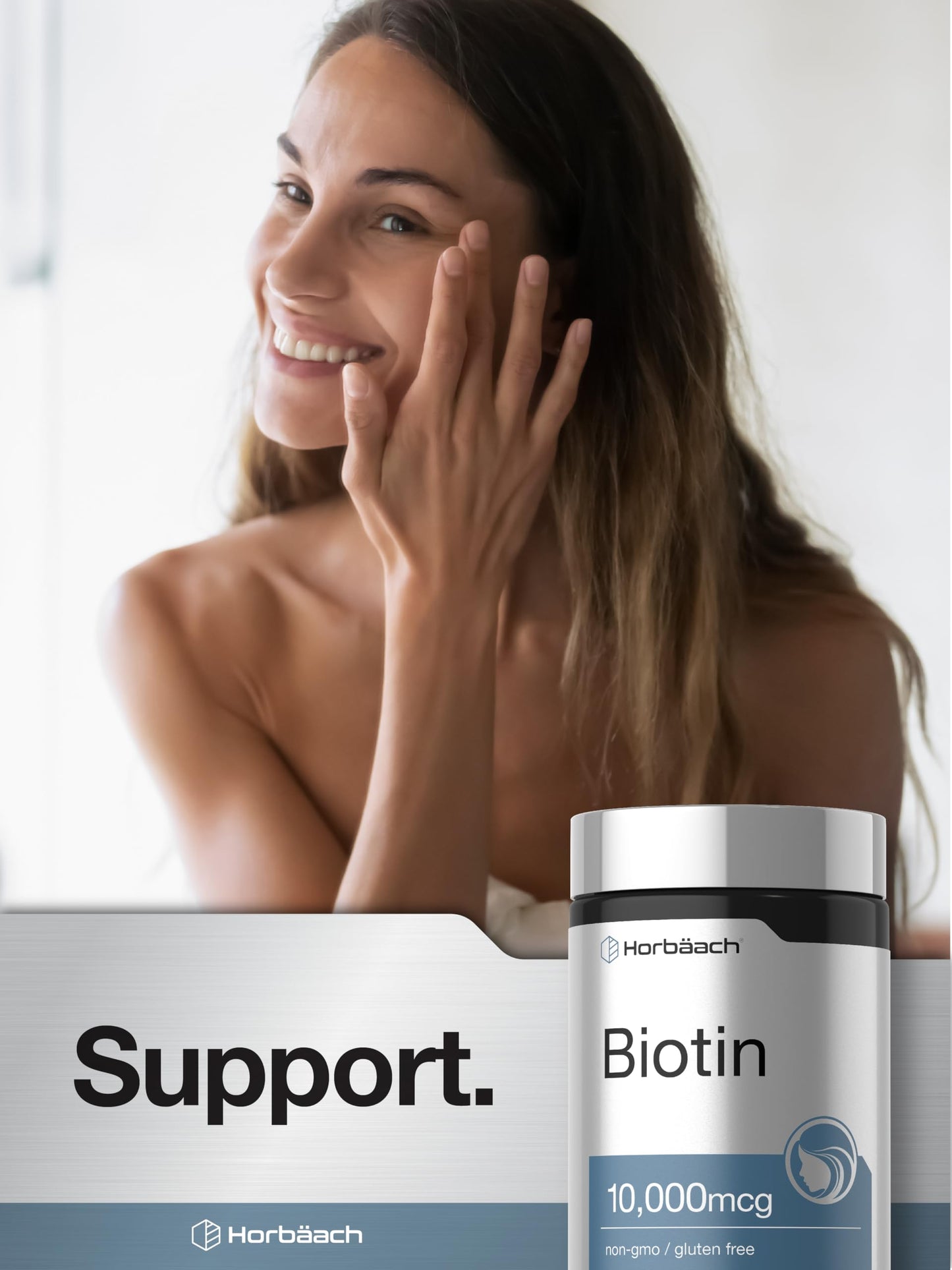 Horbäach Biotin 10000mcg Fast Dissolve Tablets 180 Count