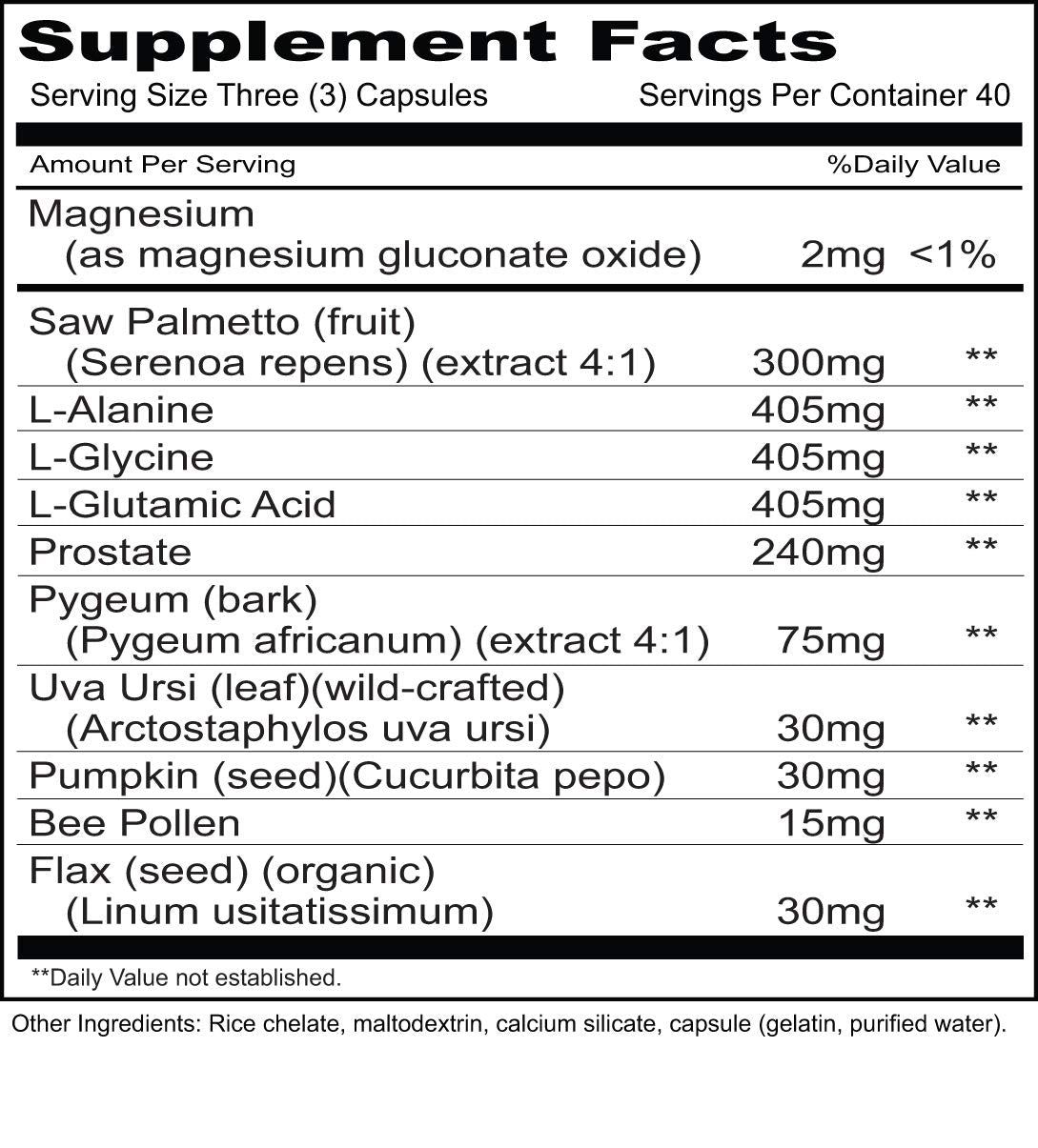 Priority One Prostate Health Capsules 120