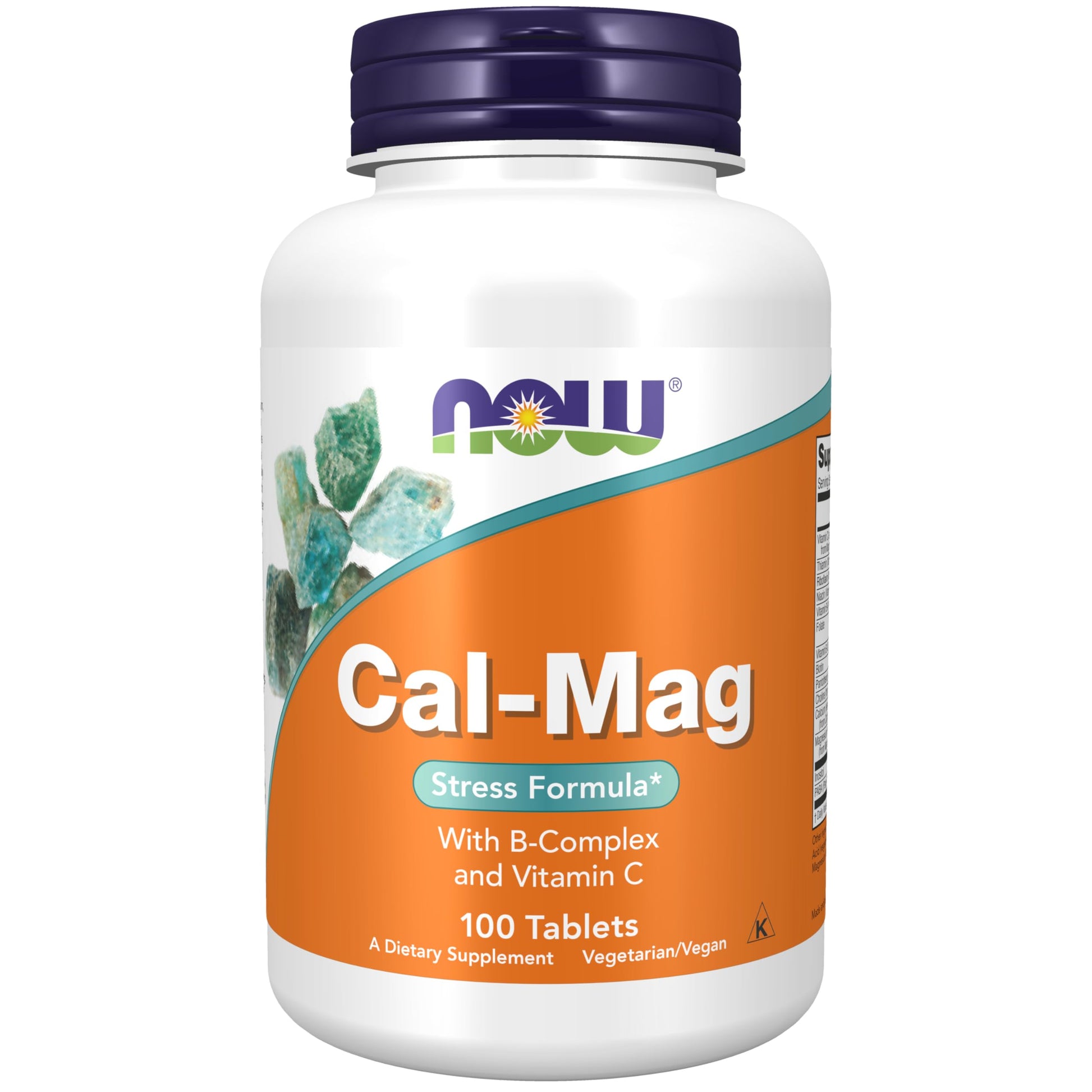 NOW Foods Cal-Mag Stress Formula with B-Complex and Vitamin C, 100 Tablets