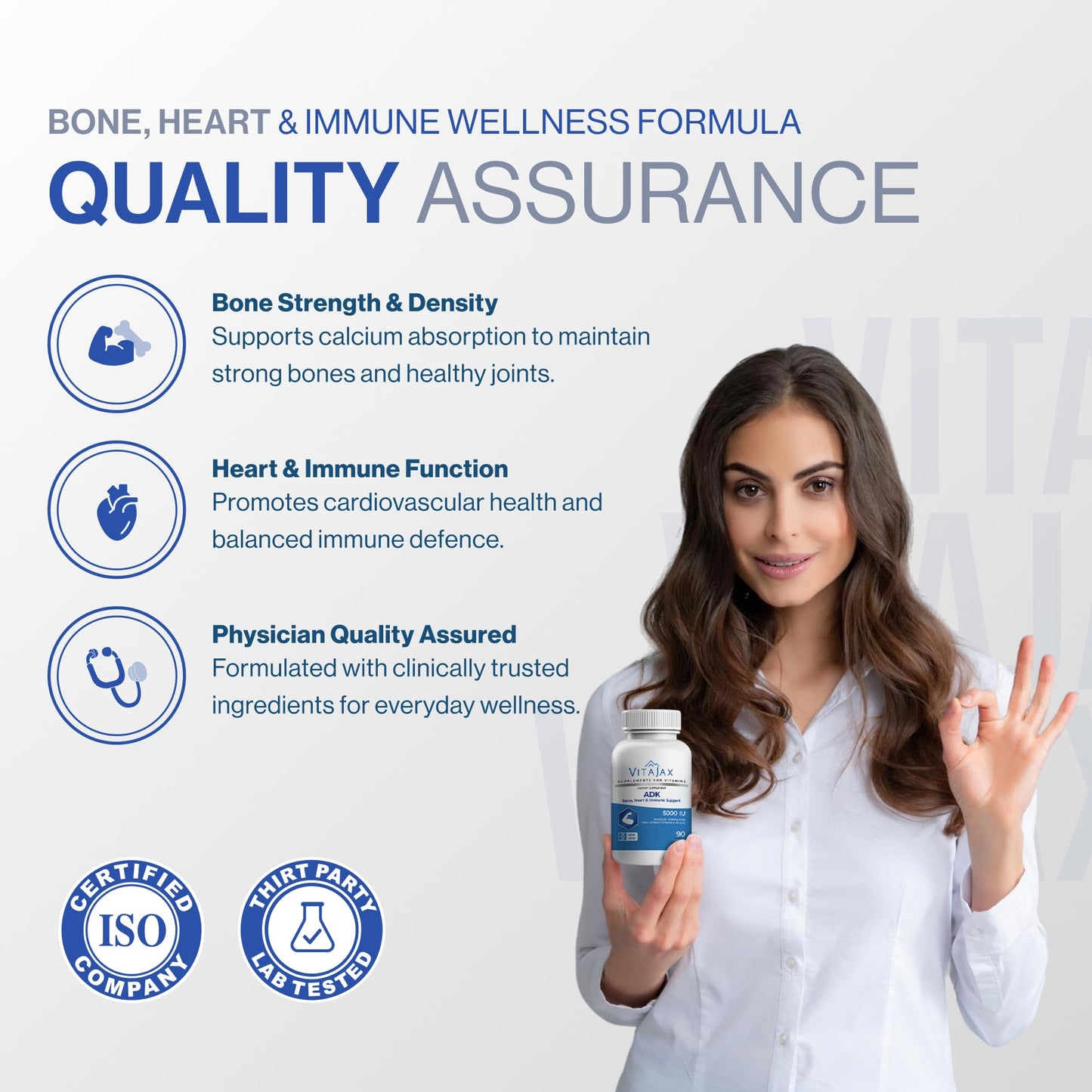 VITAJAX Vitamin ADK Supplement 90 Capsules
