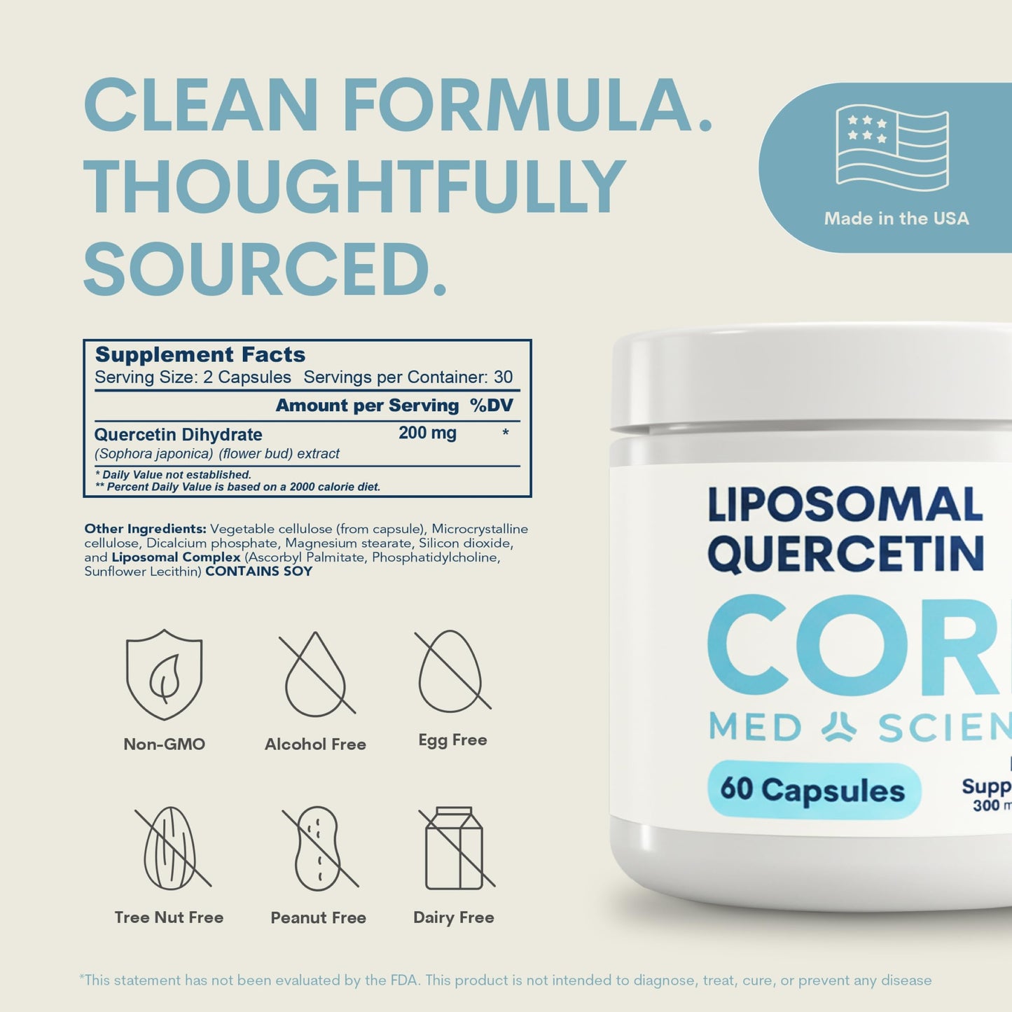 Core Med Science Liposomal Quercetin Capsule 60 Count