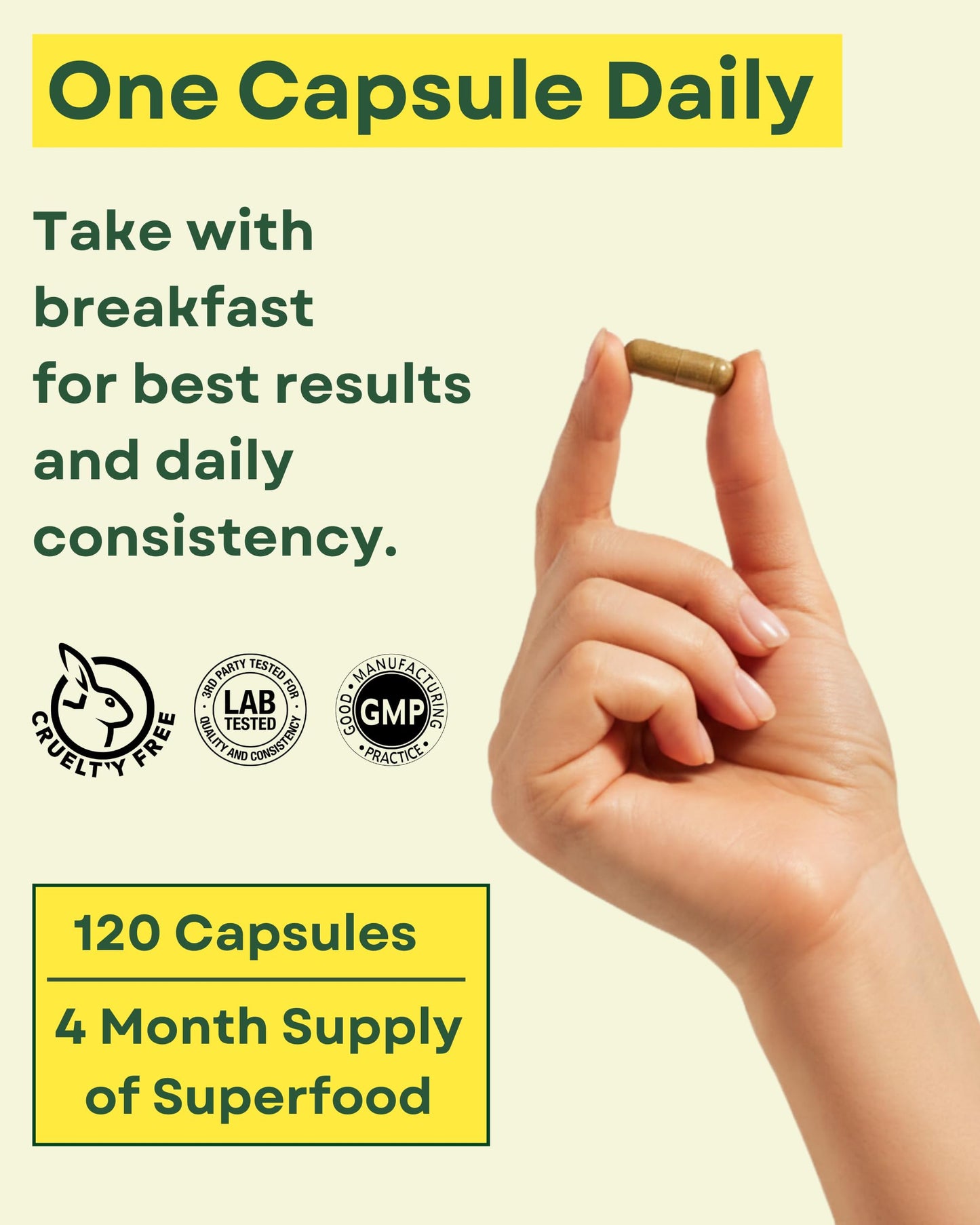 Agami Moringa Capsules, 400mg 20:1 Extract, 120 Capsules