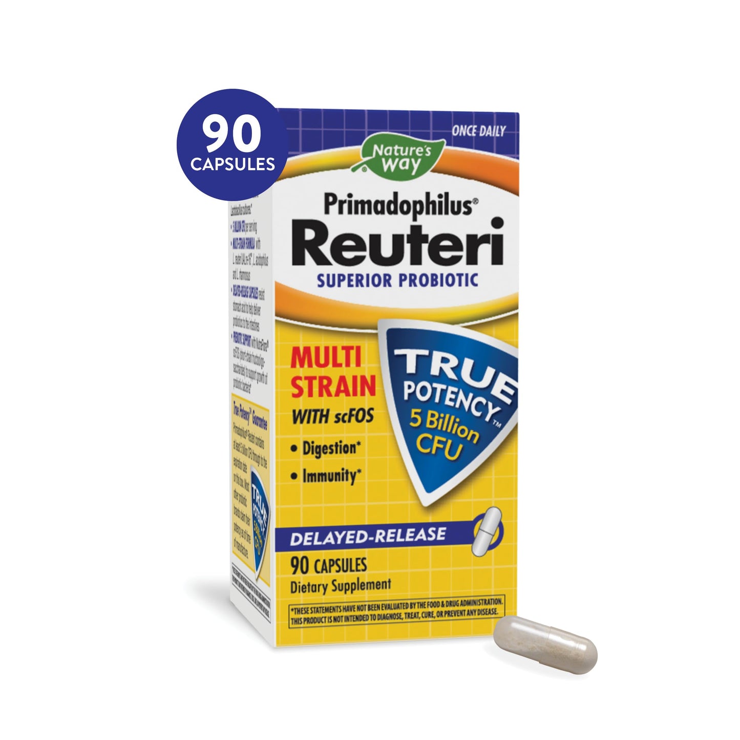 Nature's Way Primadophilus Reuteri Probiotic Capsule, 90 Capsules