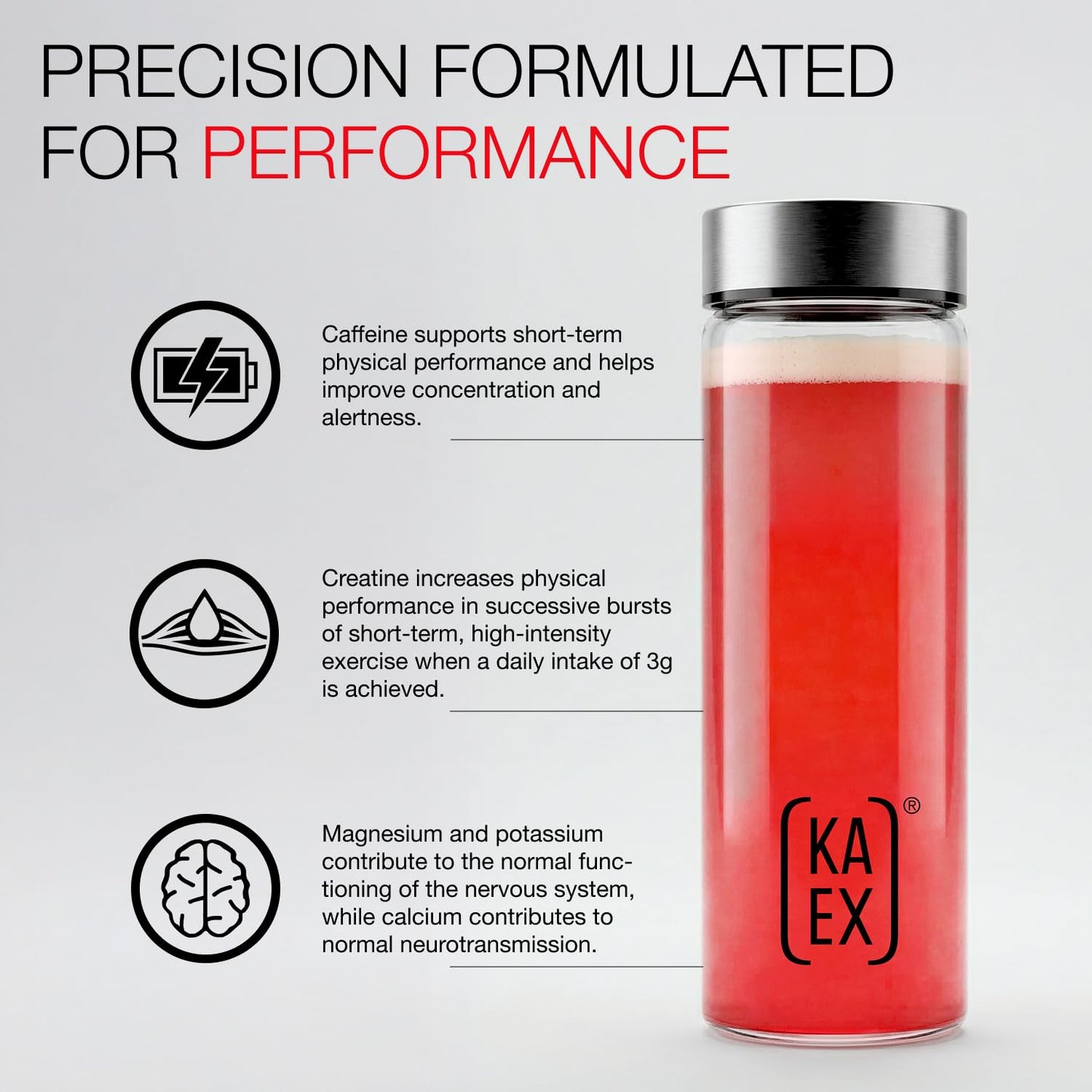 KA EX Sugar Free Creatine EAA+ Booster Powder - Creapure® Creatine, L‑Citrulline, Caffeine, Betaine, Beetroot, Electrolytes - Power, Endurance & Hydration - Pre‑ & Intra‑Workout Performance, 18 Servings