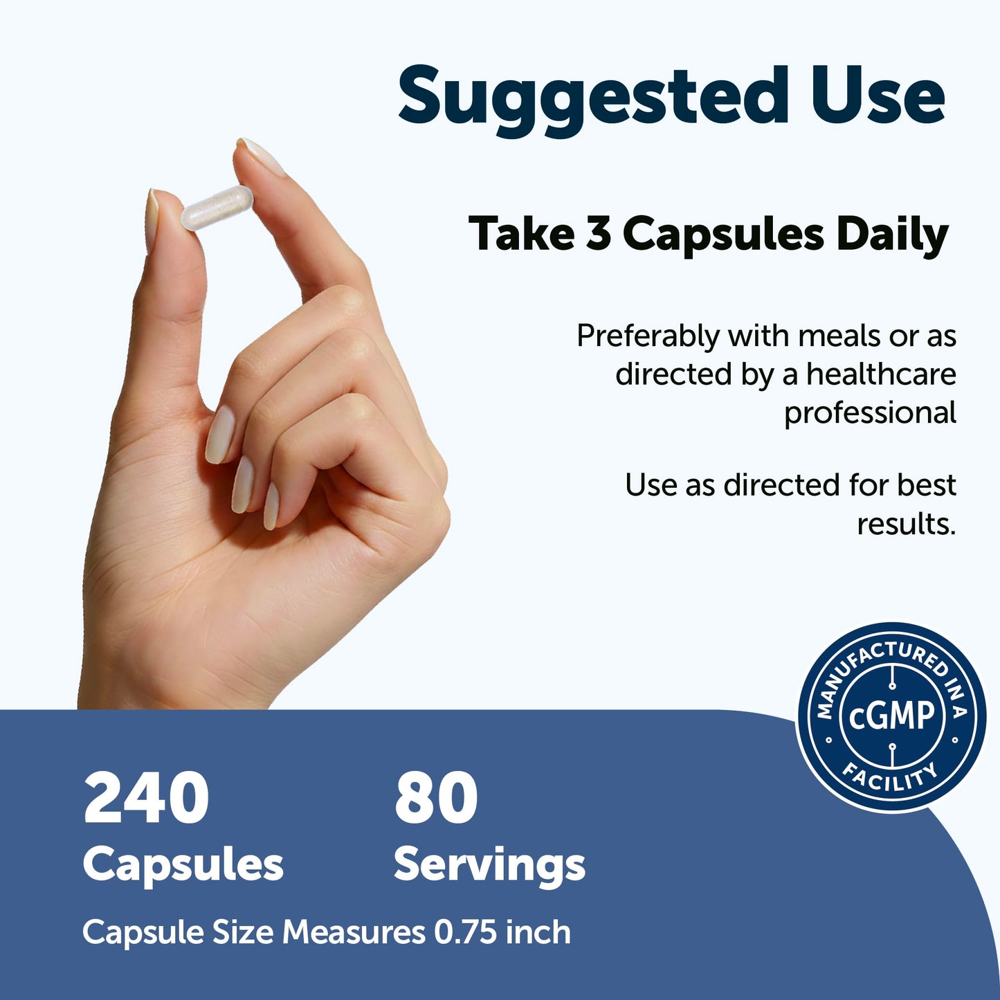 Micro Ingredients Psyllium Husk Fiber Capsules, 240 Count
