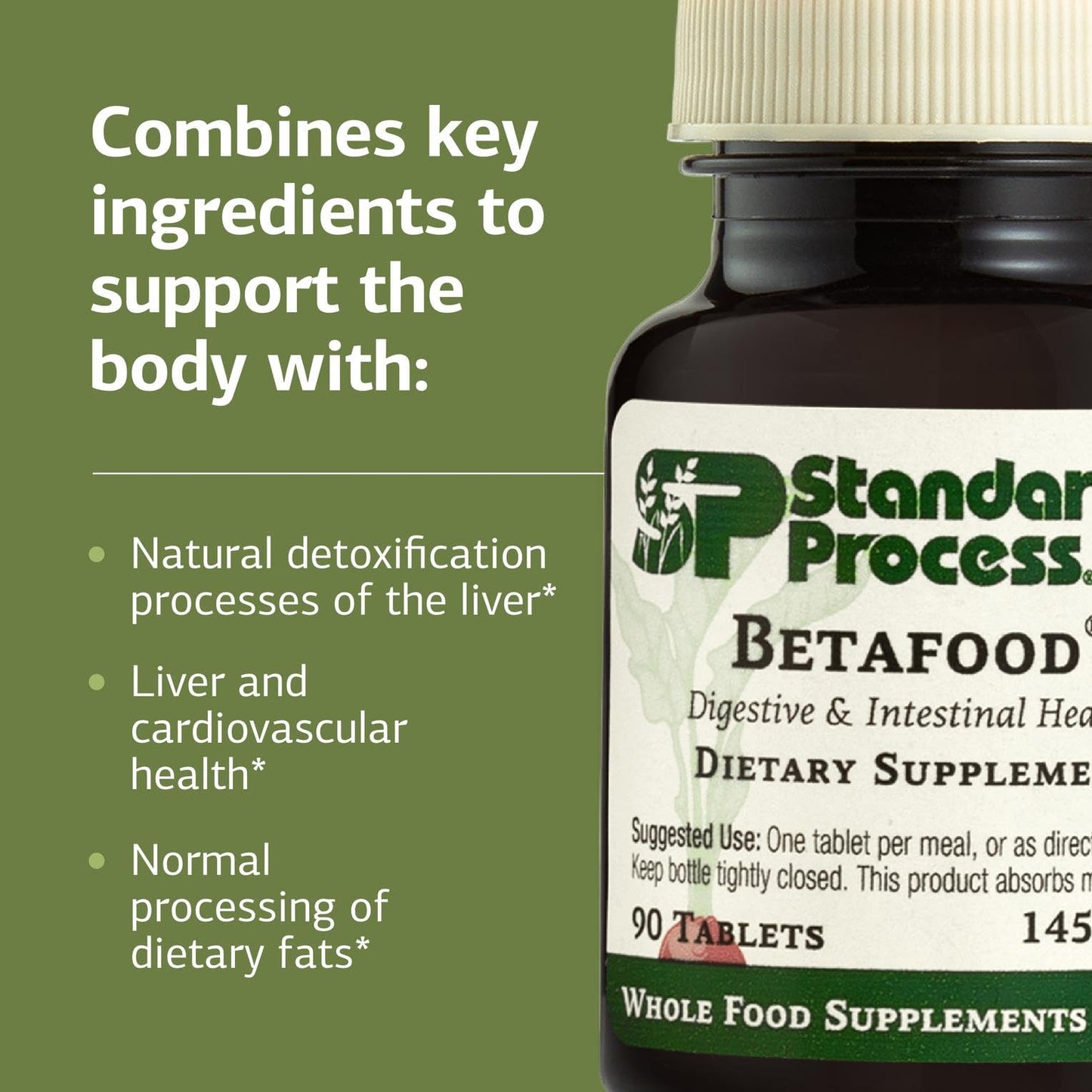 Standard Process Betafood Digestive & Intestinal Supplement 90 Tablets
