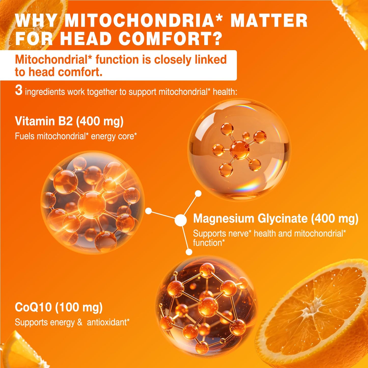 OALSE Liposomal Vitamin B2 Gummies Riboflavin 400mg with Magnesium Glycinate & CoQ10, 60 Count