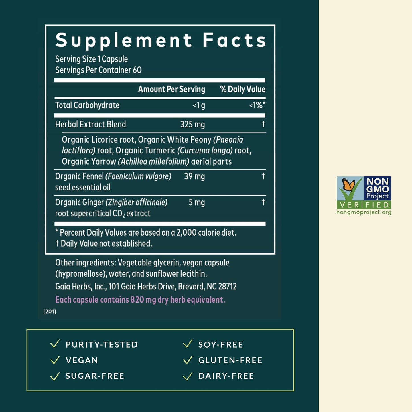 Gaia Herbs Cramp Relief Capsule 60 Count