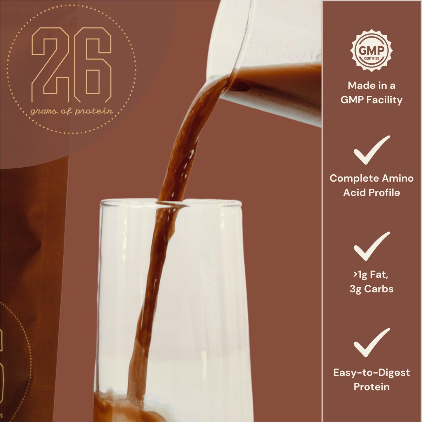 Anea Nutrition Whey Protein Isolate Powder, Chocolate, 1.47 lb