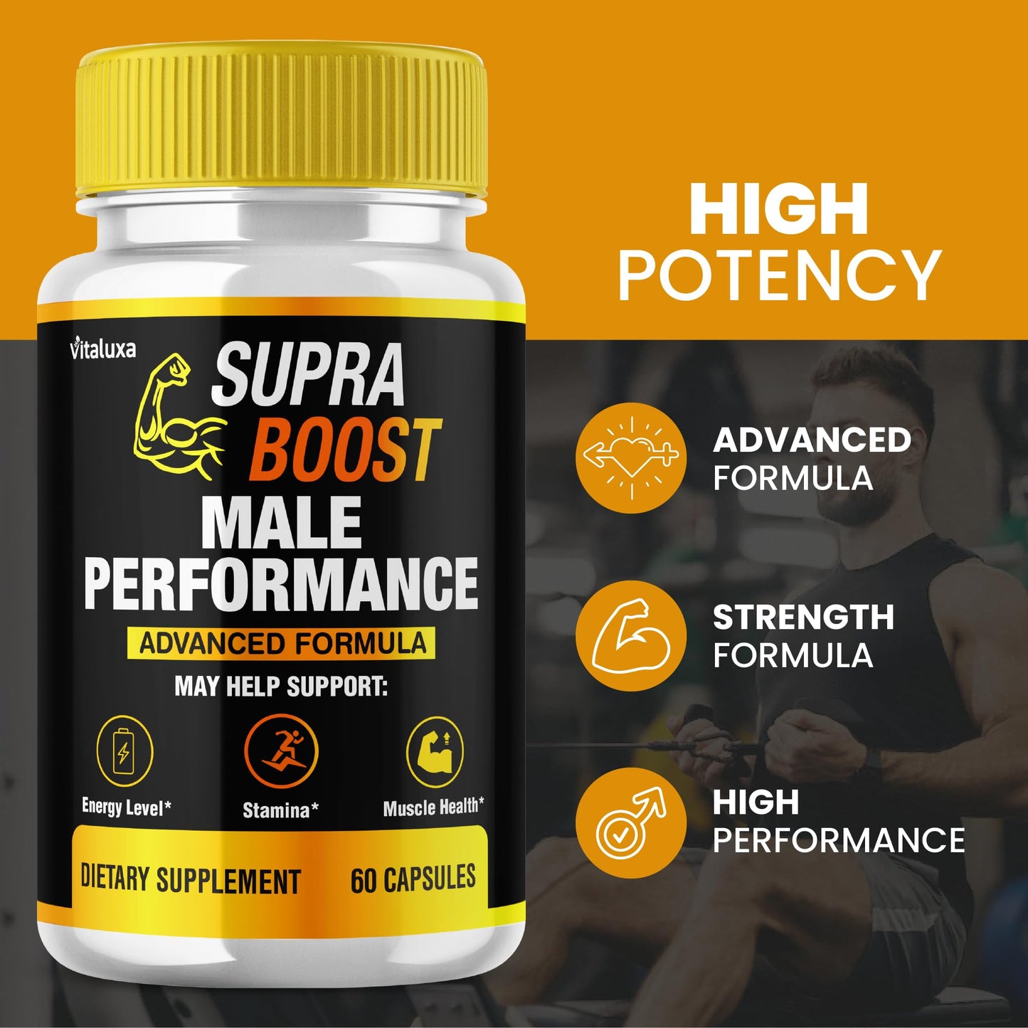 Vitaluxa Supra Boost Capsules, 60 Count