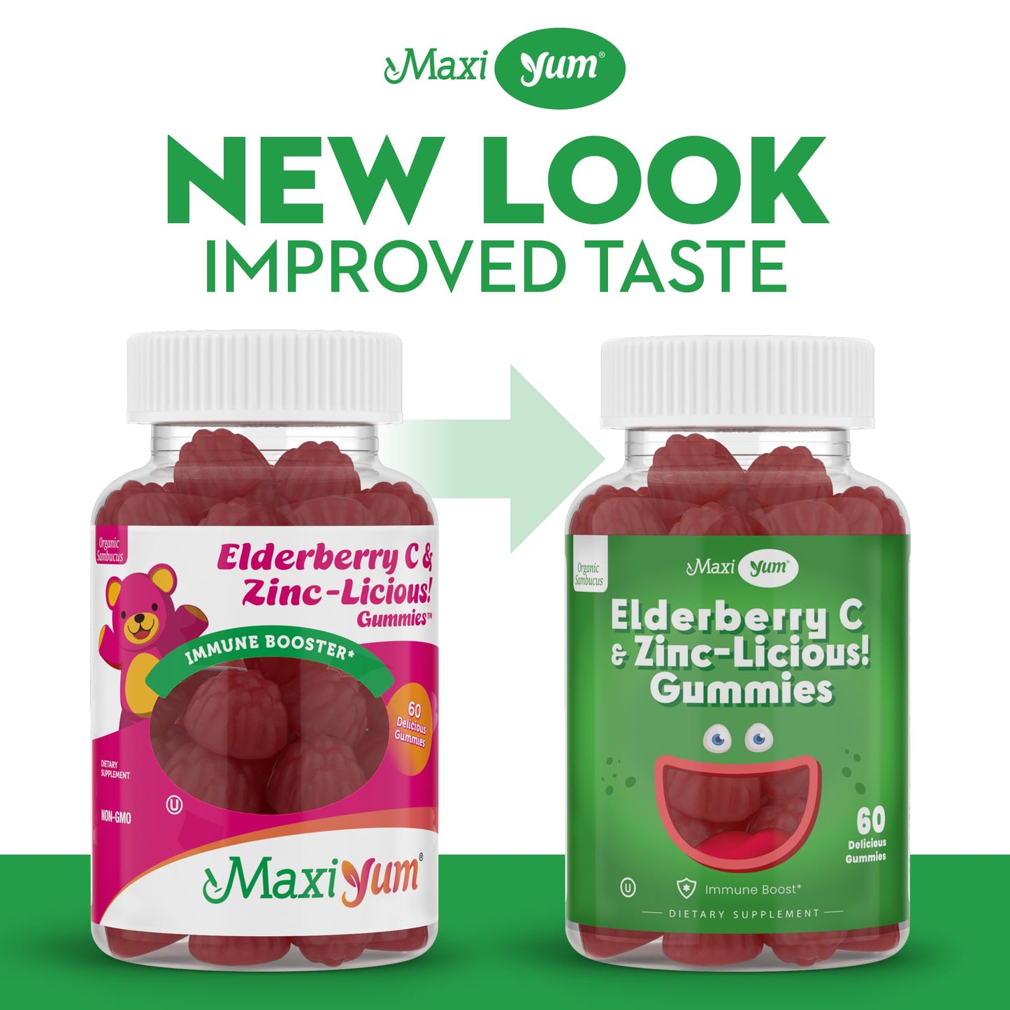 Maxi Health Elderberry Zinc Gummies 60 Count