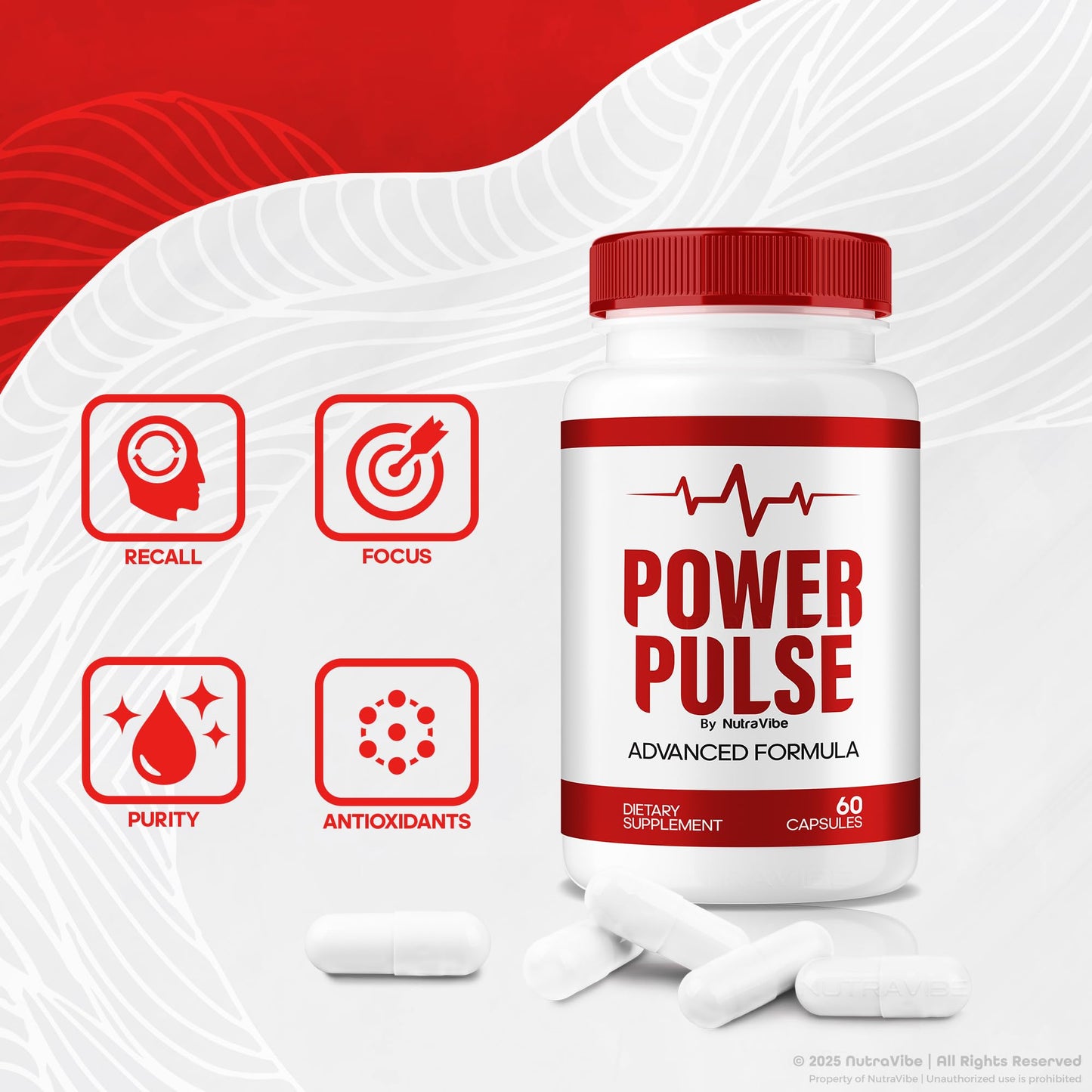 NutraVibe PowerPulse Memory Capsules Capsule 60 Count
